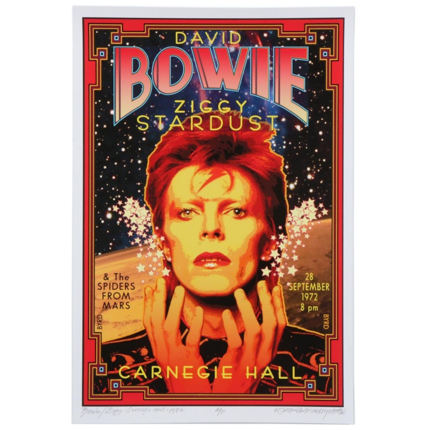 David Edward Byrd Giclée Print "Bowie/Ziggy at Carnegie Hall 1972"
