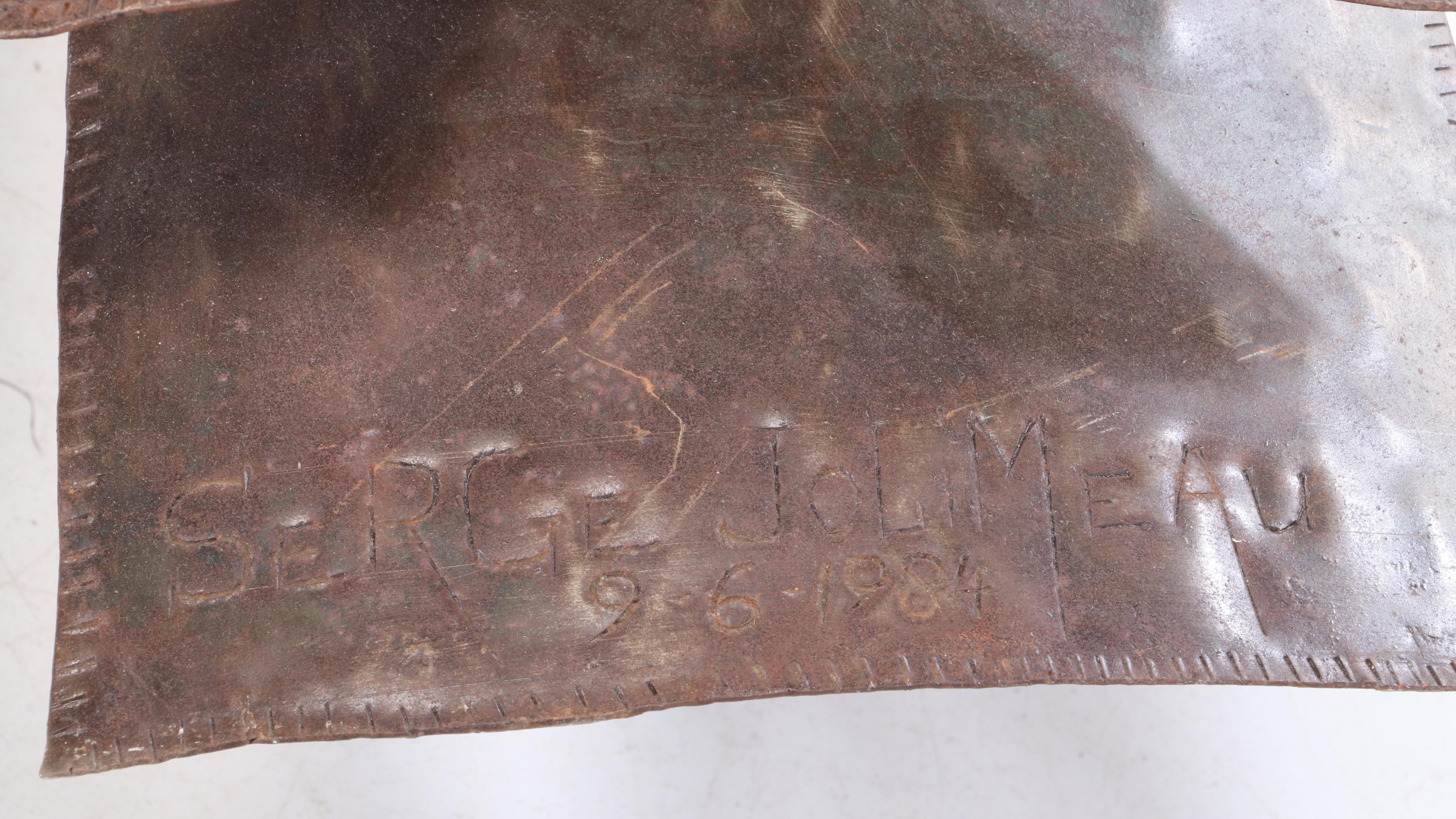 Serge Jolimeau Monumental Haitian Metal Sculpture of the Crucifixion, 1984