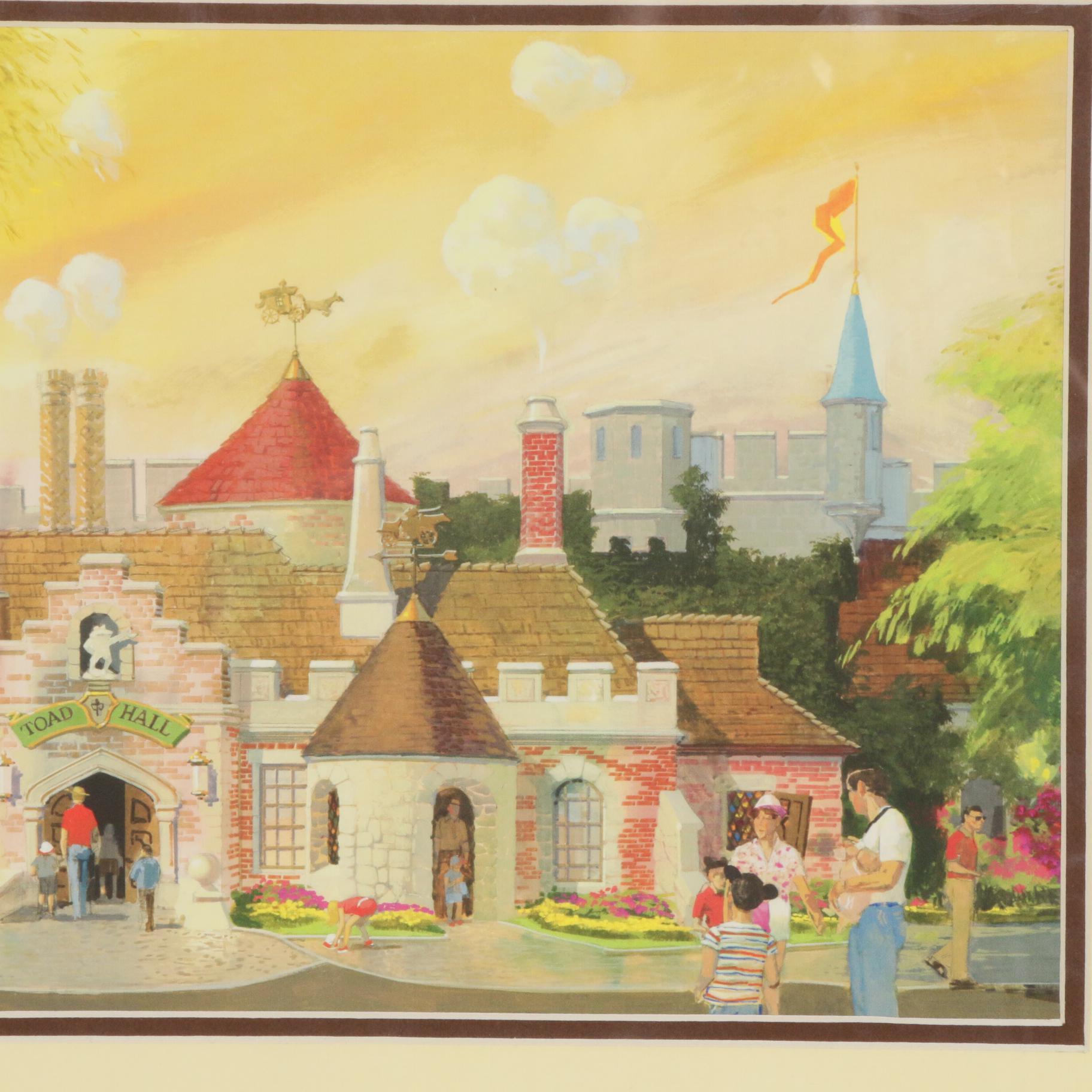 Disney Fantasyland Village Concept Art Inkjet Prints