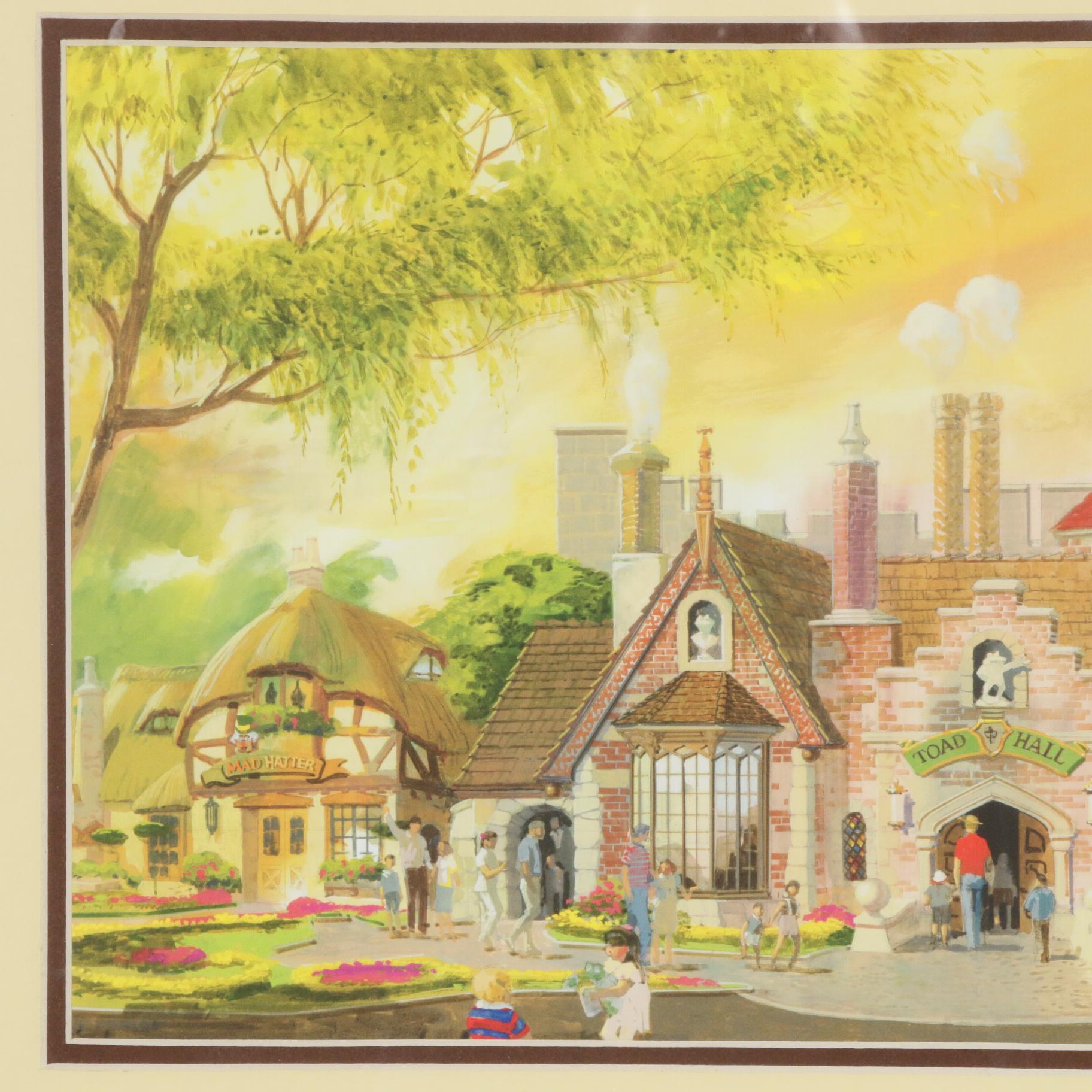 Disney Fantasyland Village Concept Art Inkjet Prints