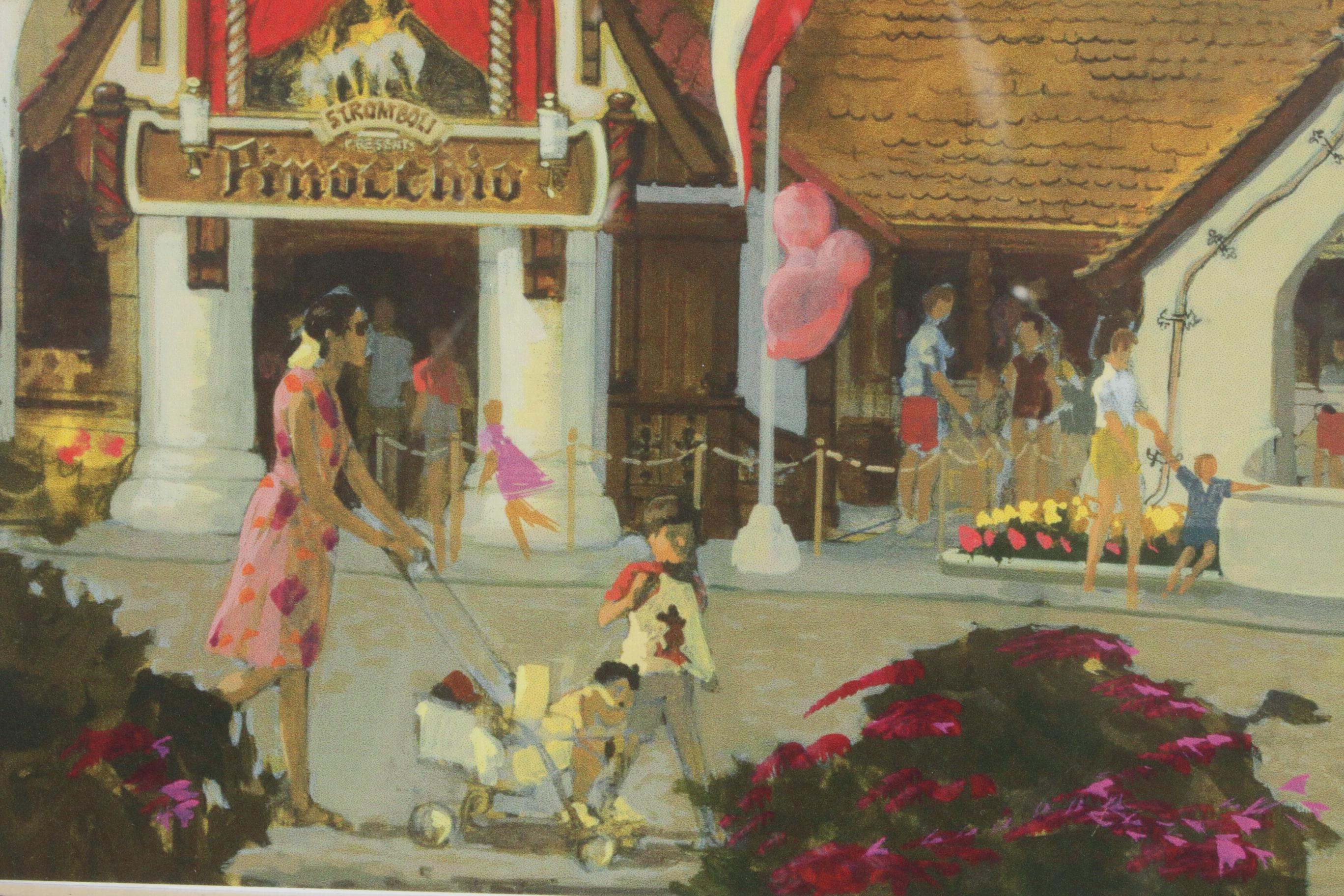 Disney Fantasyland Village Concept Art Inkjet Prints