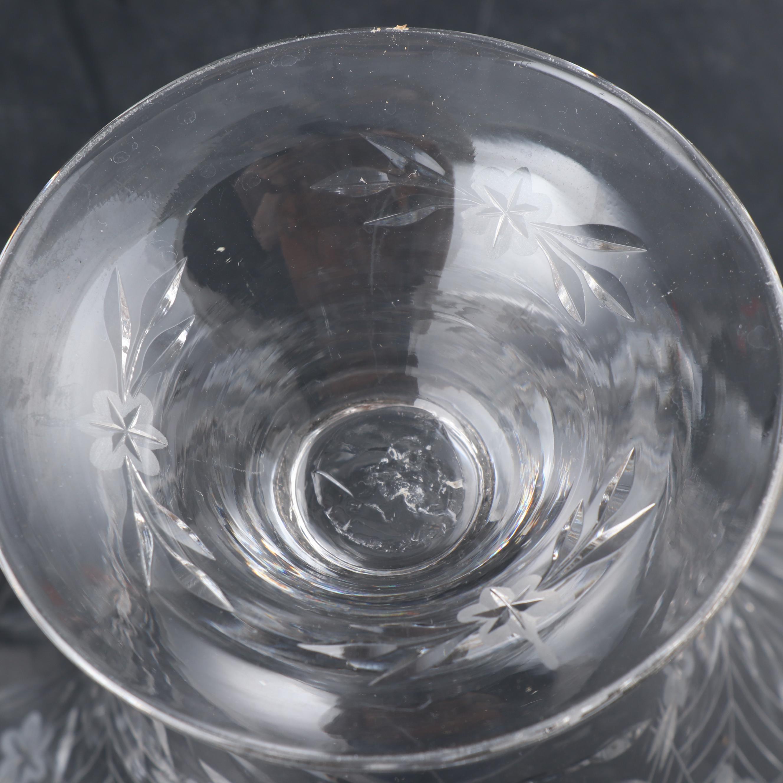 Pairpoint "Colias" Cut Crystal Compote, Mid-20th Century