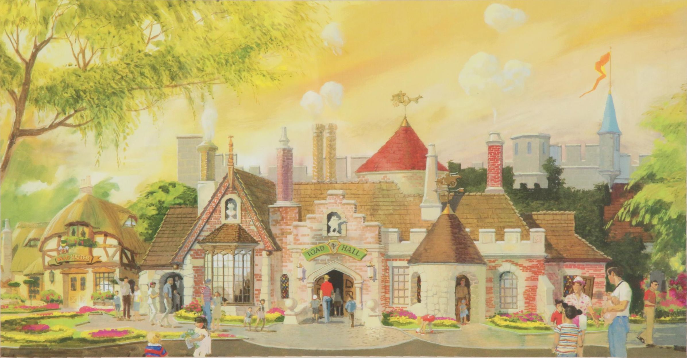 Disney Fantasyland Village Concept Art Inkjet Prints
