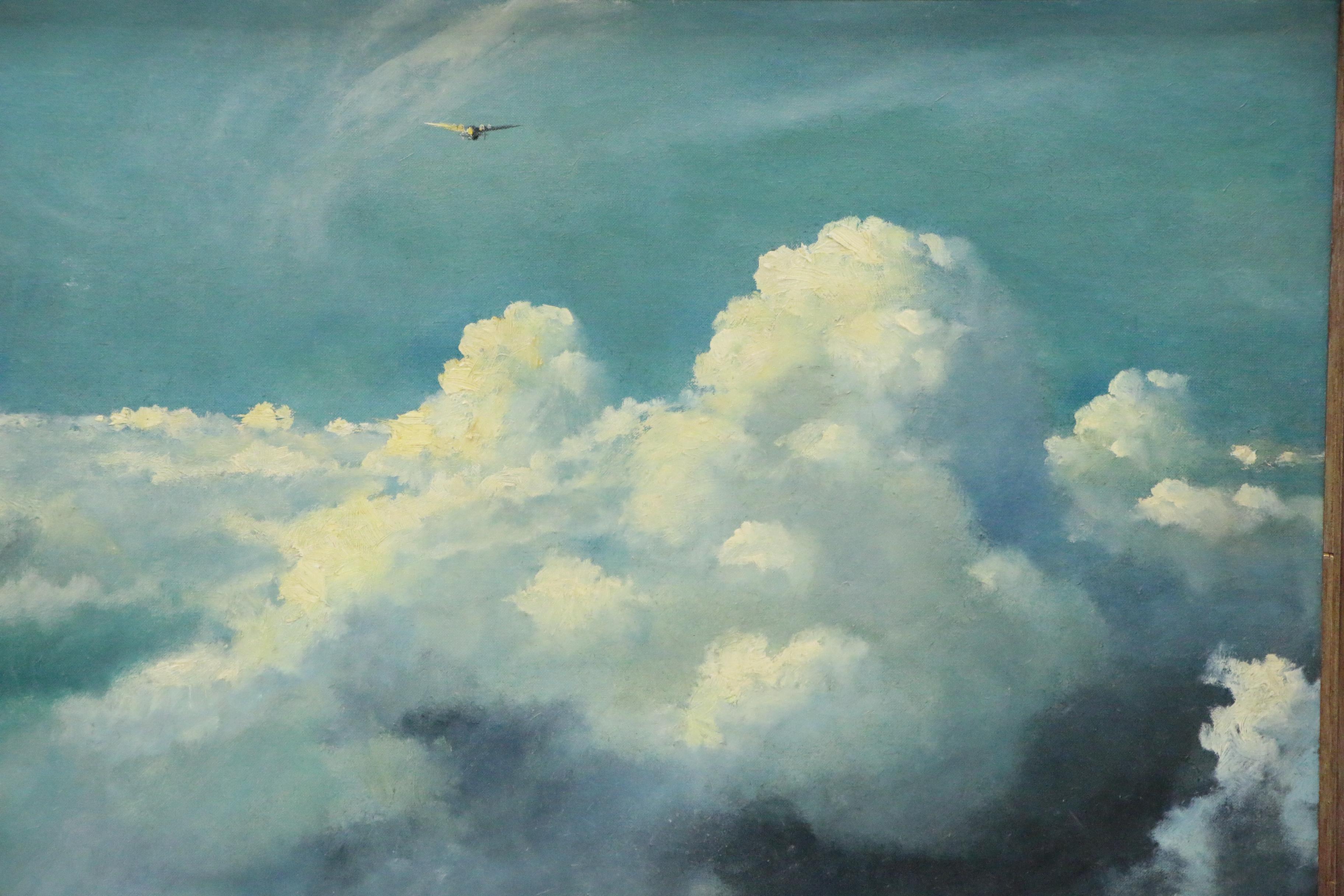 Eric Sloane Cloudscape Oil Painting "Clipper"