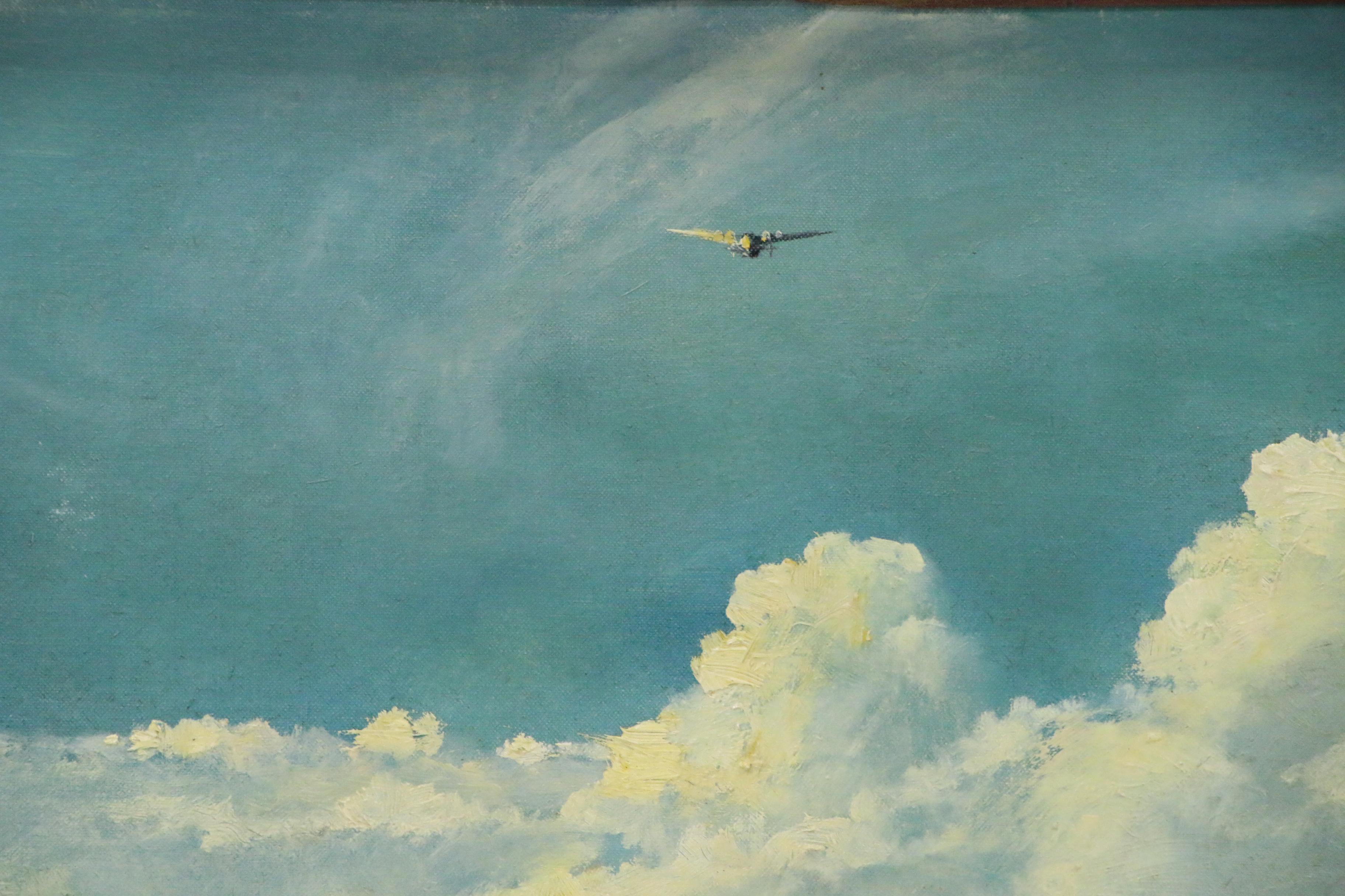 Eric Sloane Cloudscape Oil Painting "Clipper"