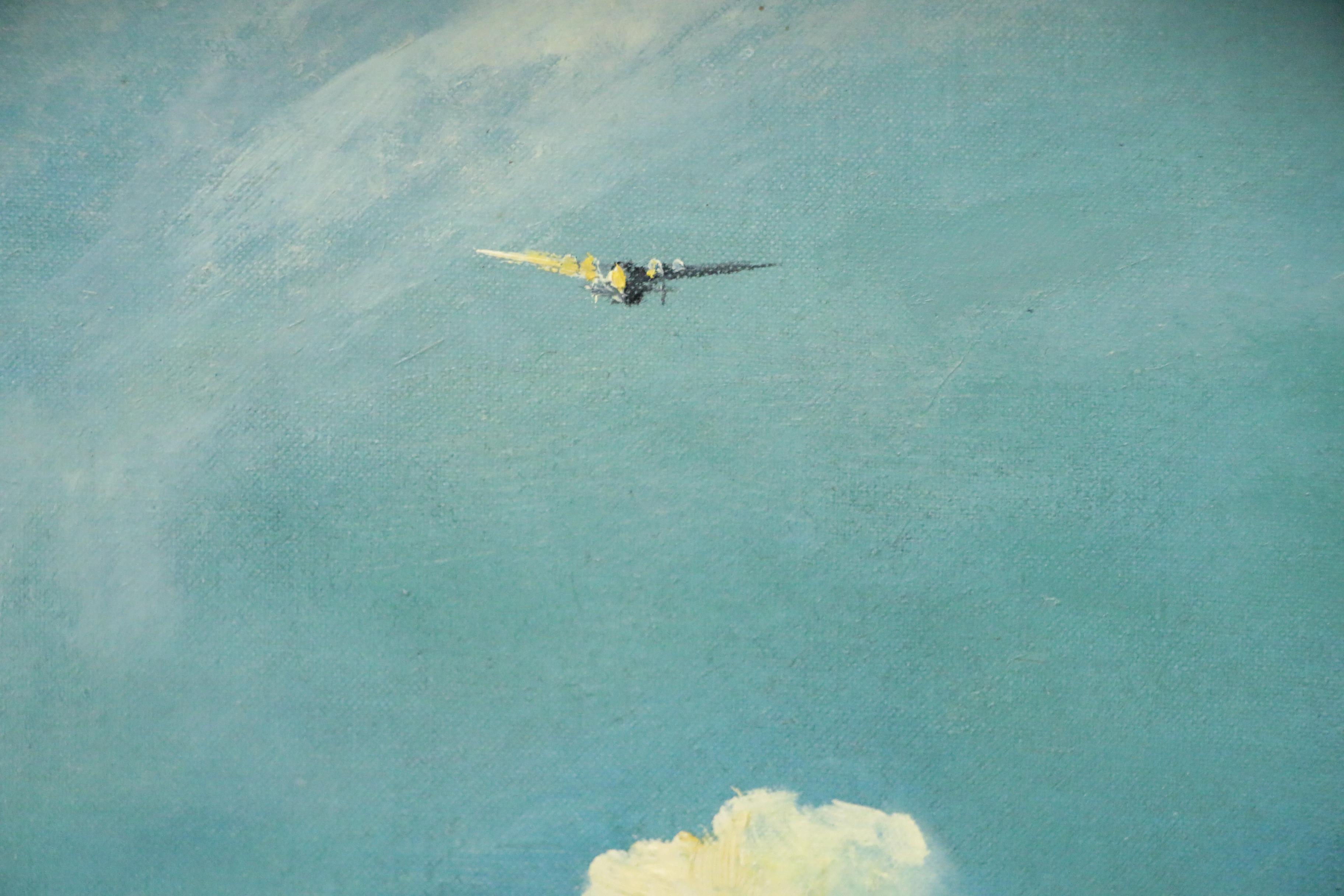 Eric Sloane Cloudscape Oil Painting "Clipper"