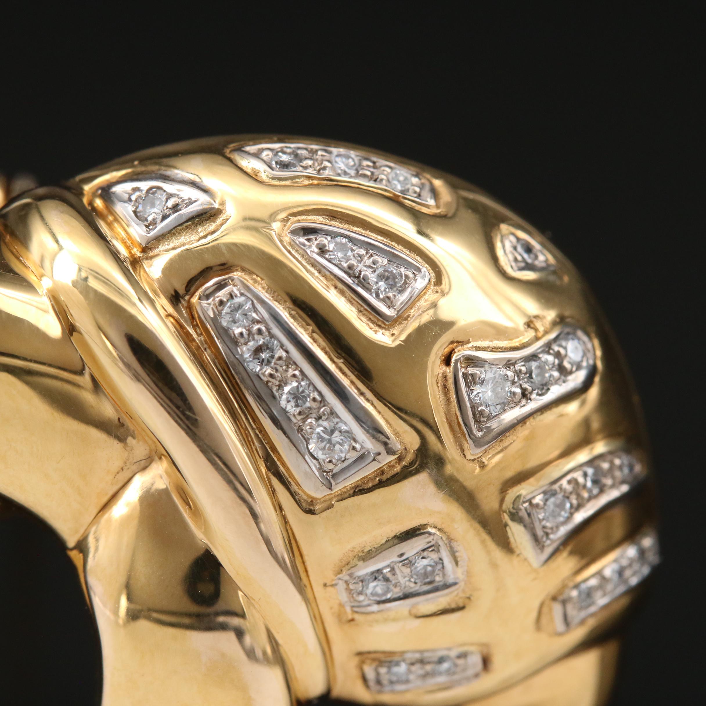 Octavio Sarda 18K Sapphire and Diamond Turtle Brooch