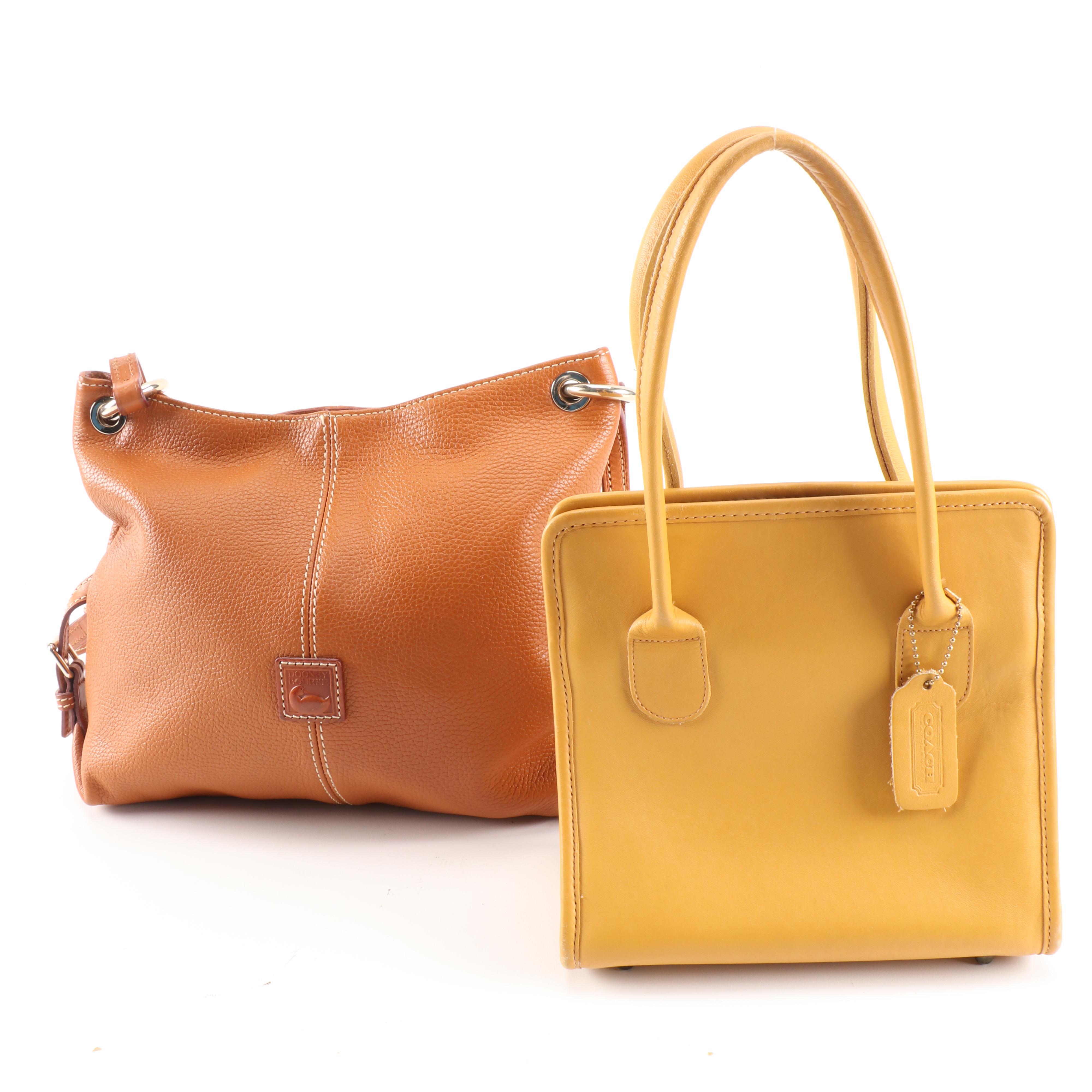 Coach Legacy Leather Tote with Dooney & Bourke Pebbled Leather Crossbody