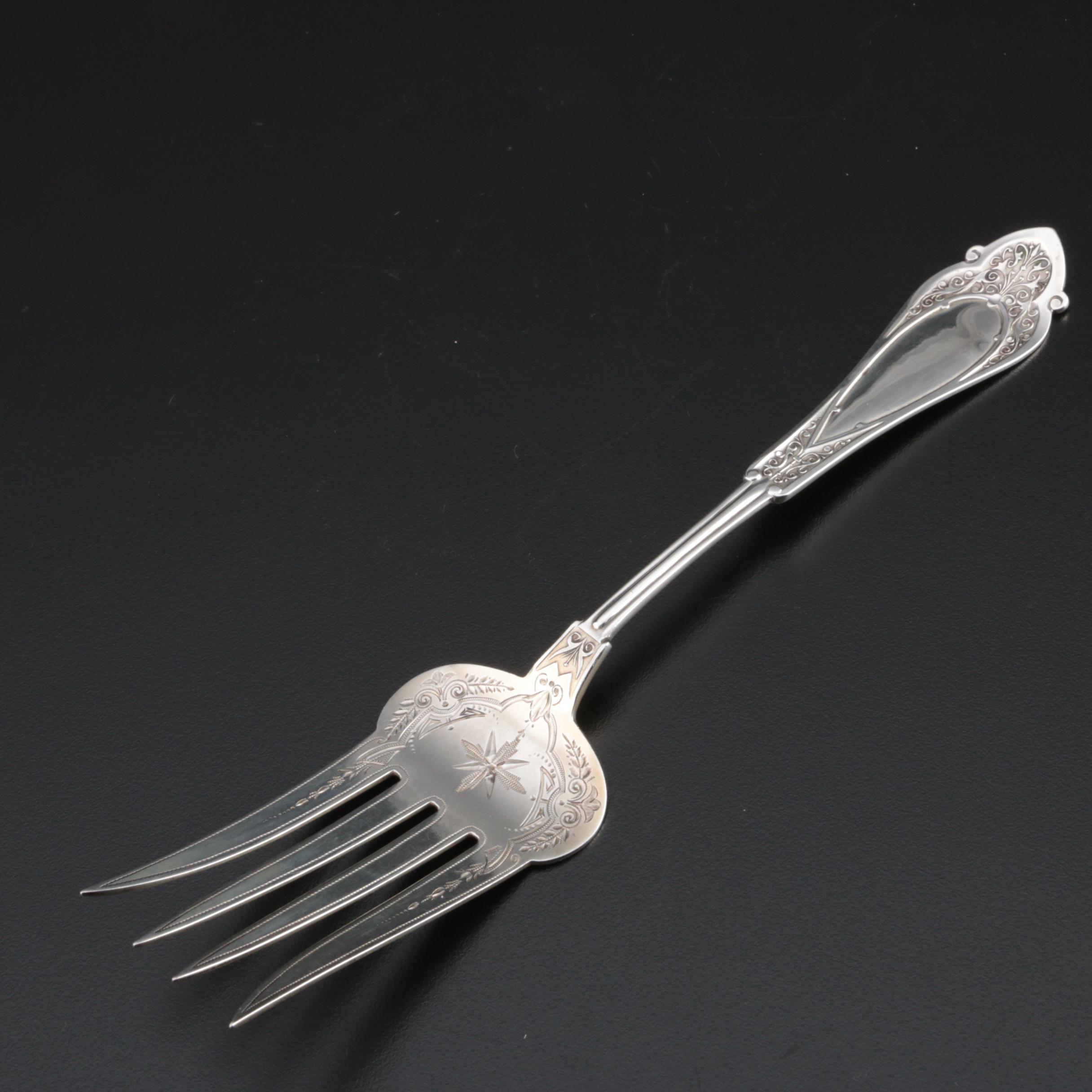 Wood & Hughes "Venetian" Sterling Silver Salad Serving Set, 1875–1899