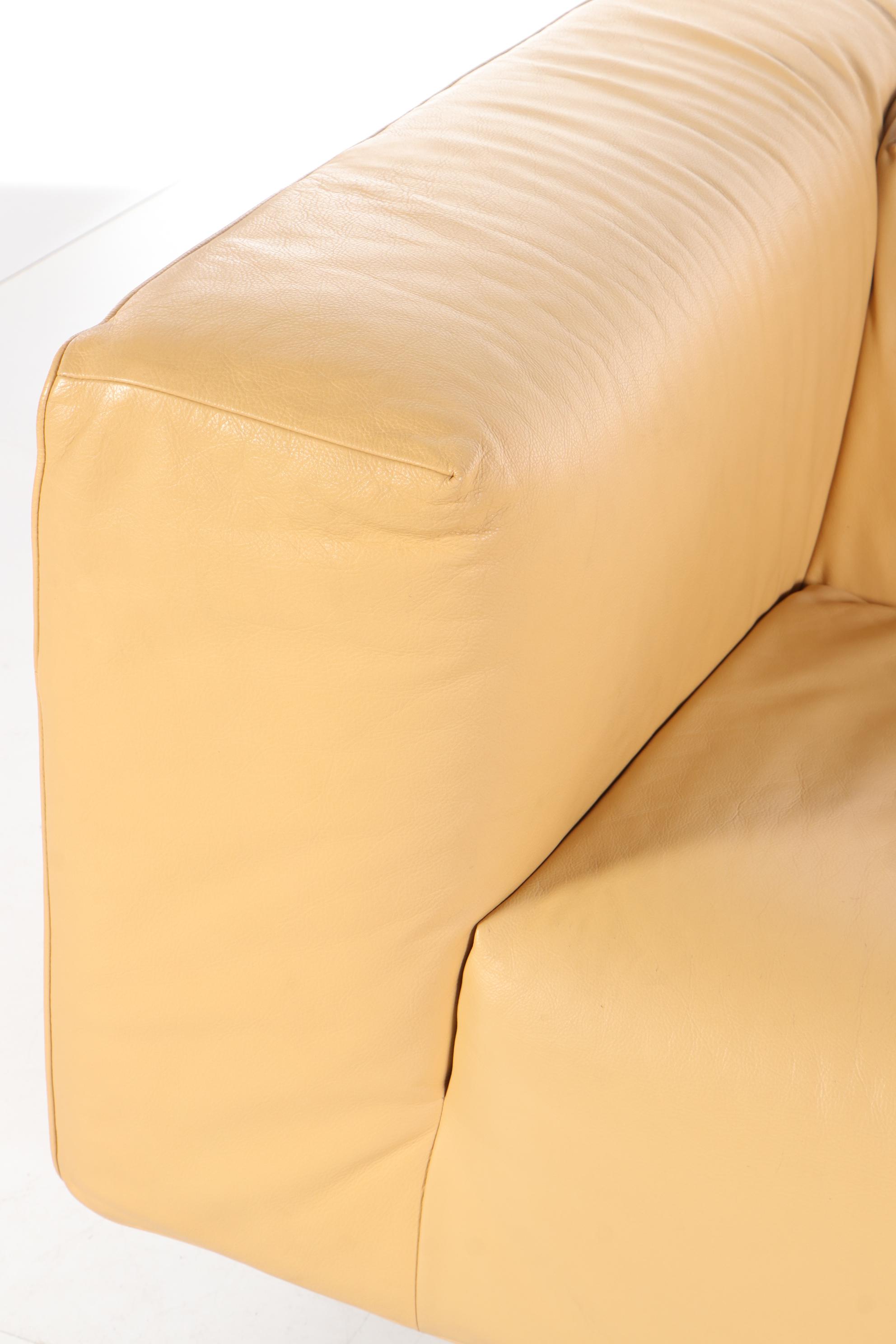 Contemporary Modern Faux Leather Upholstered Love Seat