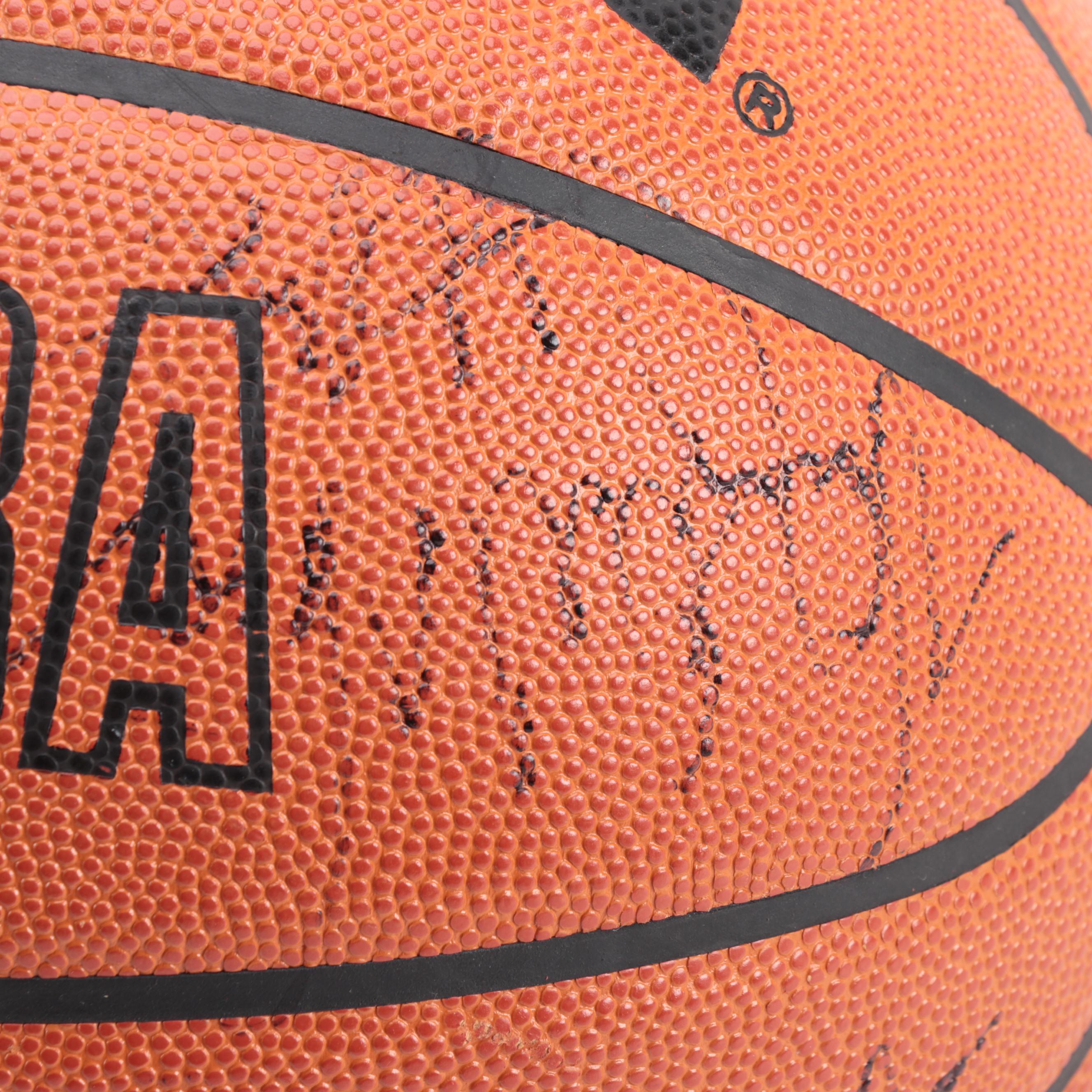 San Antonio Signed Spalding NBA Basketball