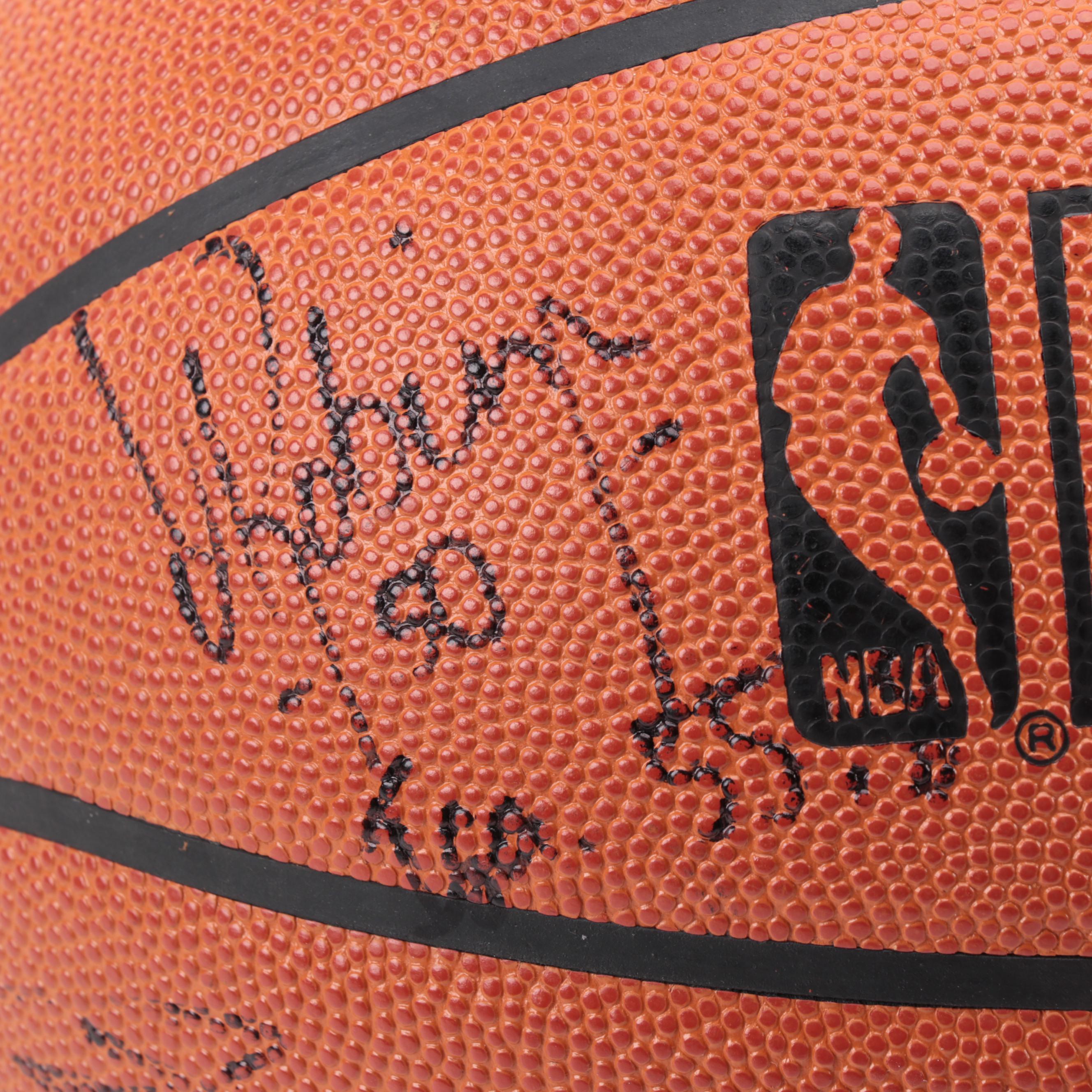 San Antonio Signed Spalding NBA Basketball