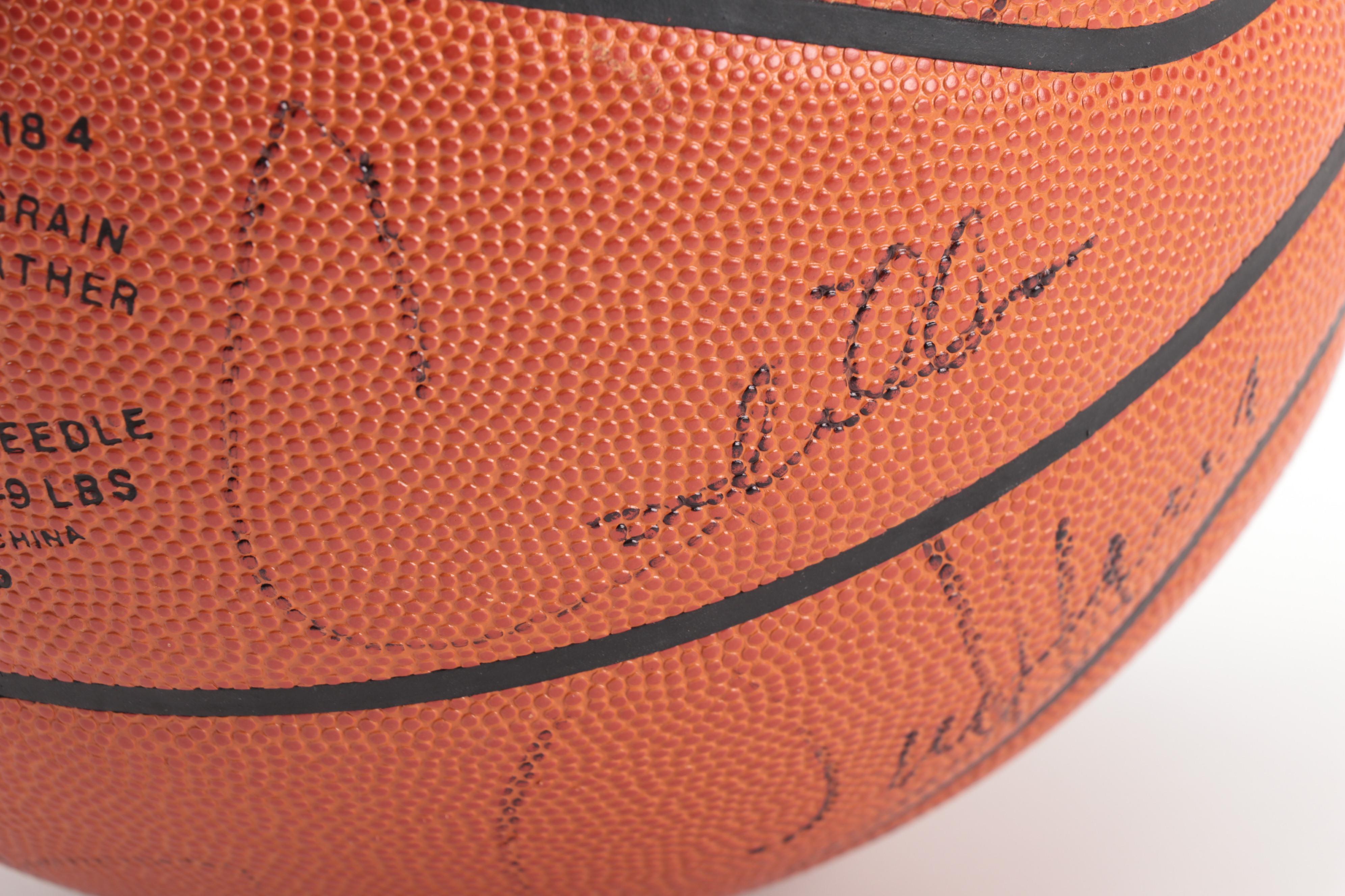 San Antonio Signed Spalding NBA Basketball