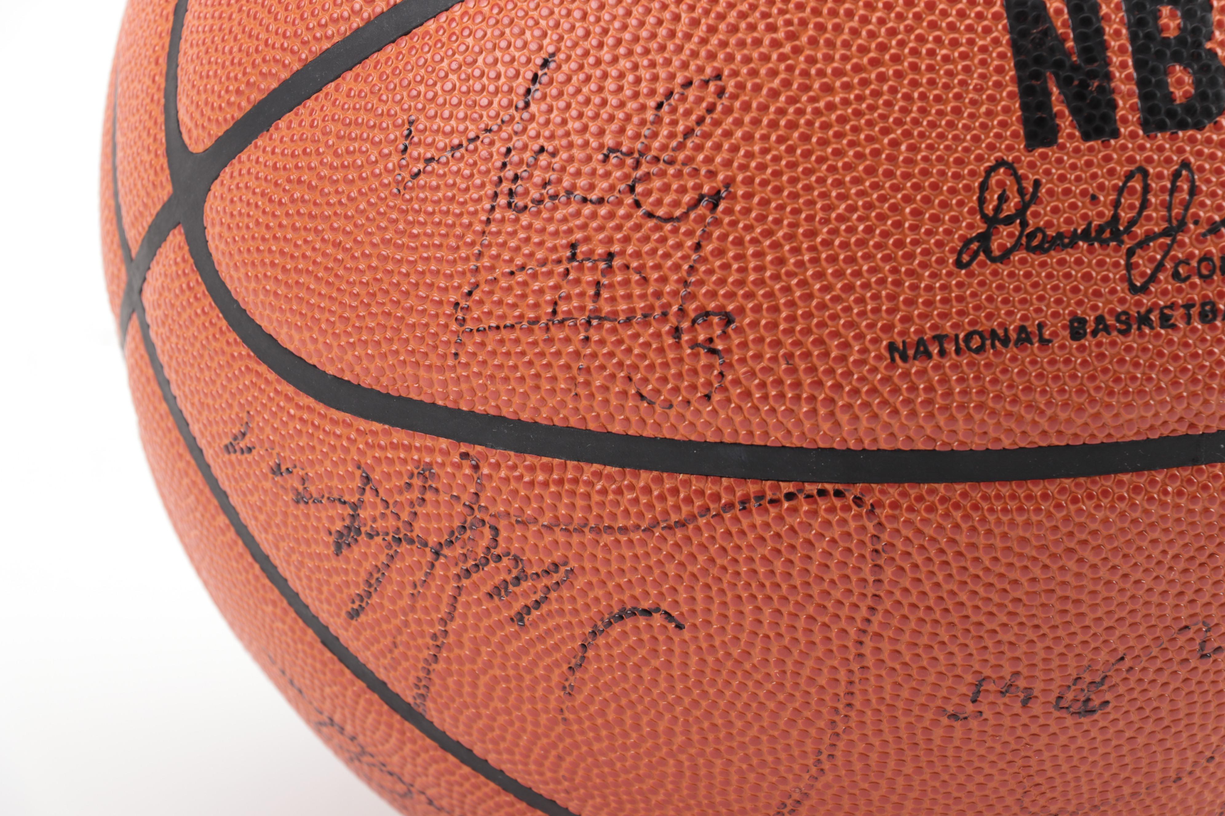San Antonio Signed Spalding NBA Basketball