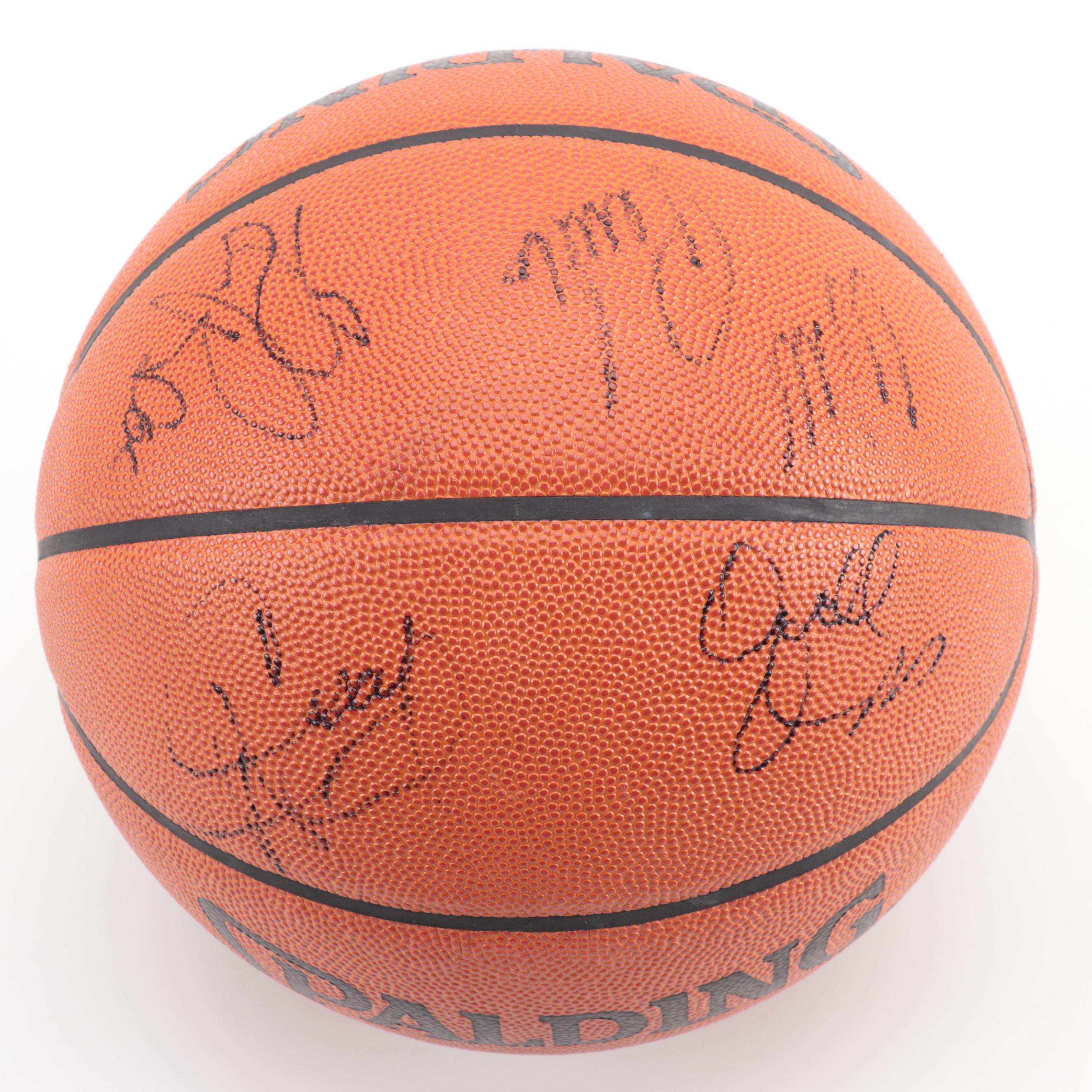 San Antonio Signed Spalding NBA Basketball