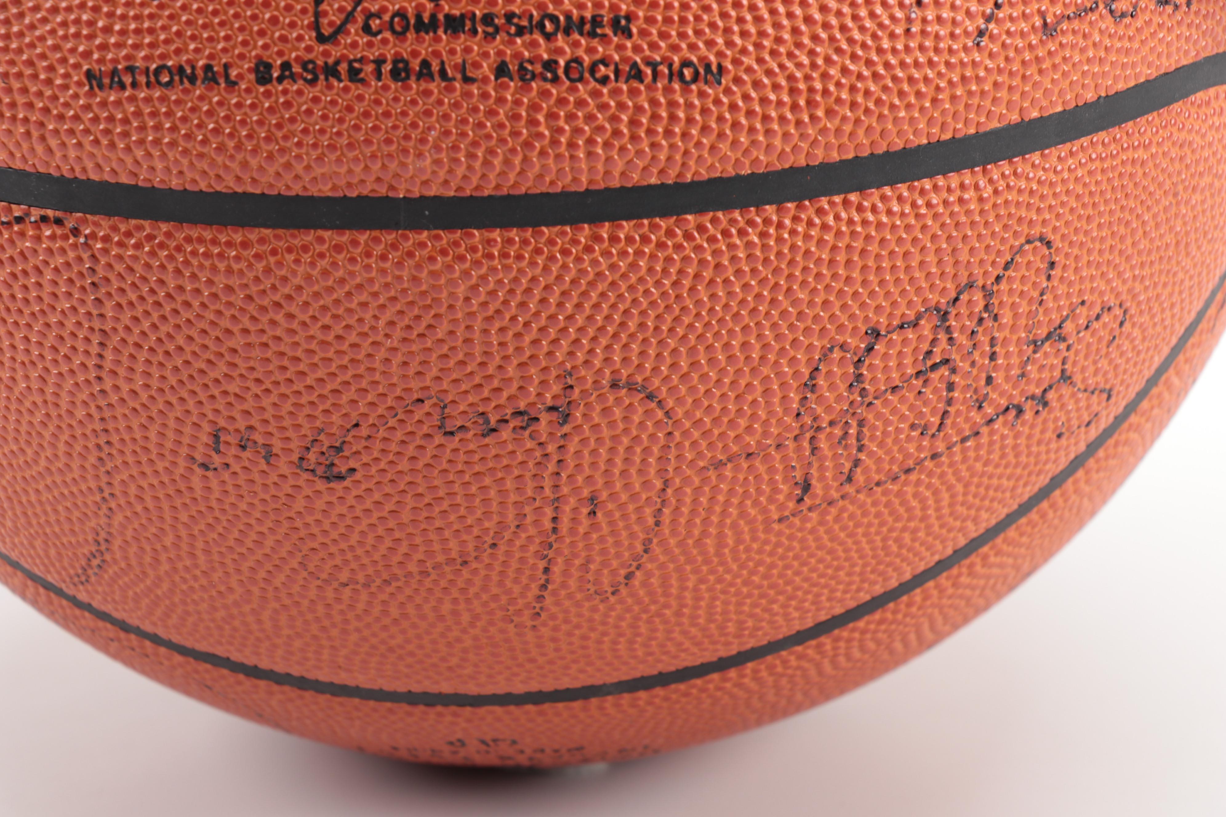 San Antonio Signed Spalding NBA Basketball