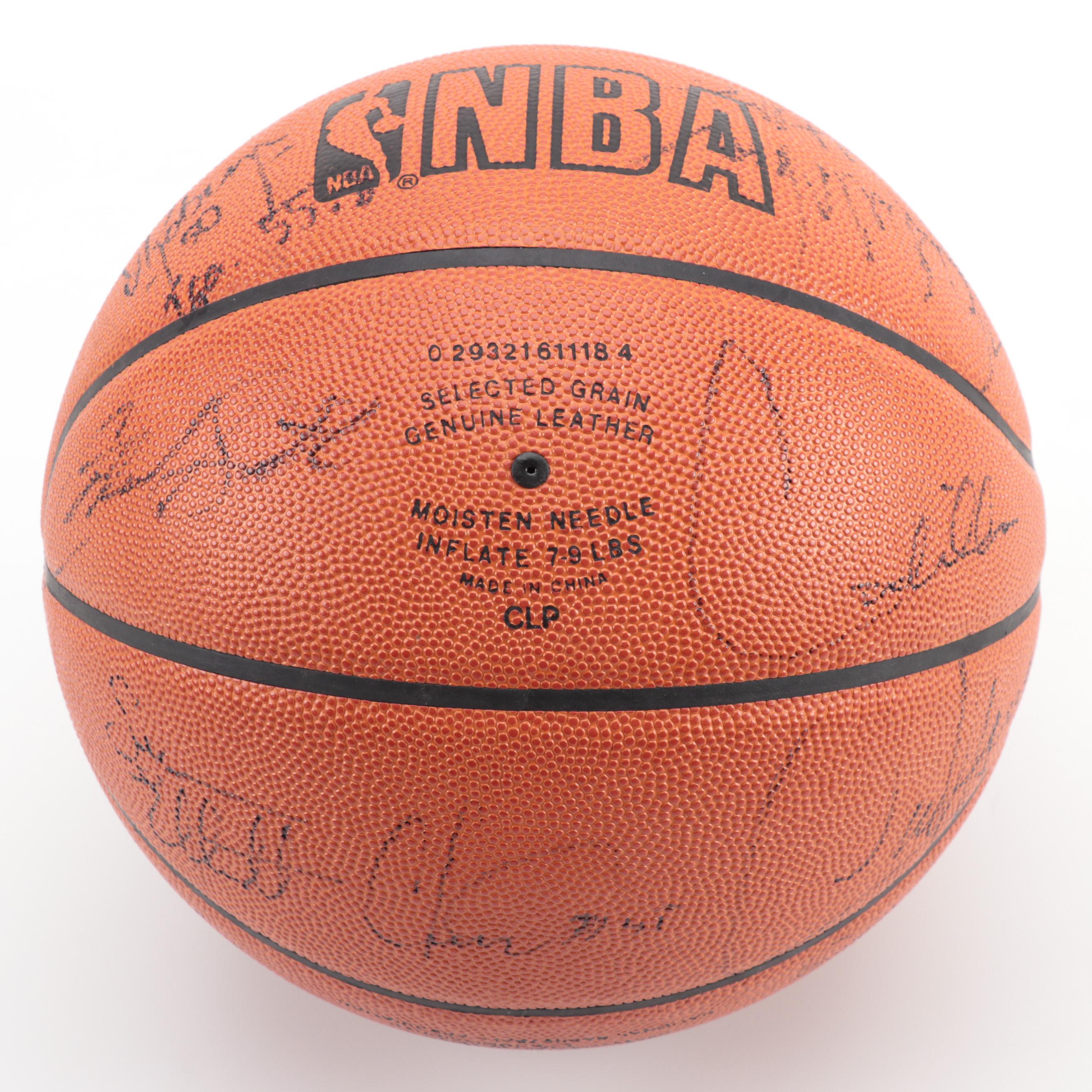 San Antonio Signed Spalding NBA Basketball