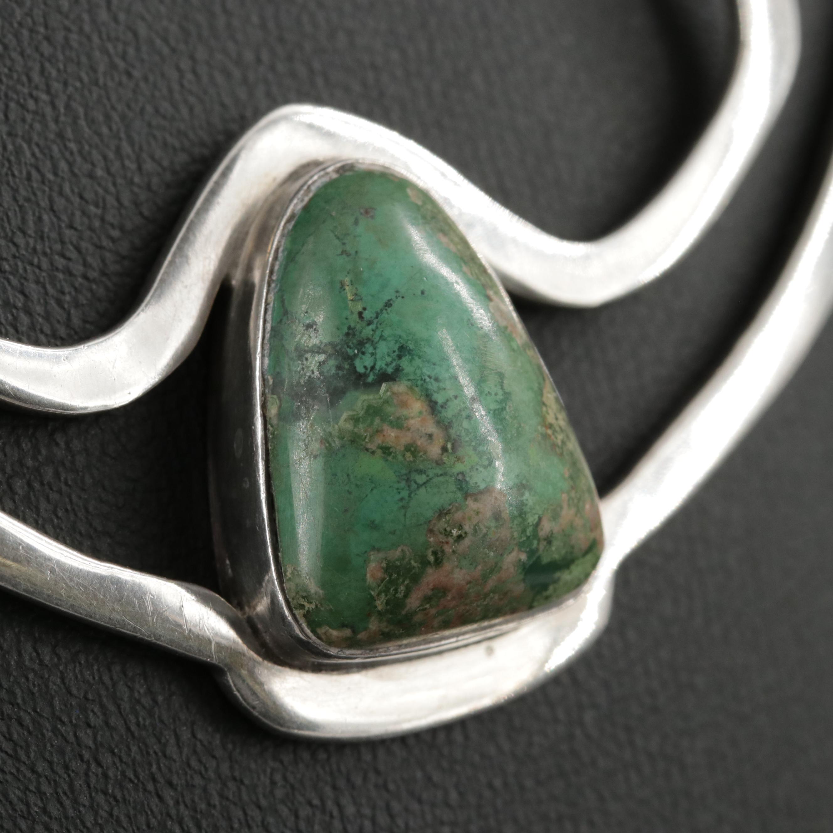 Taxco Erika Hult de Corral Sterling Turquoise Necklace