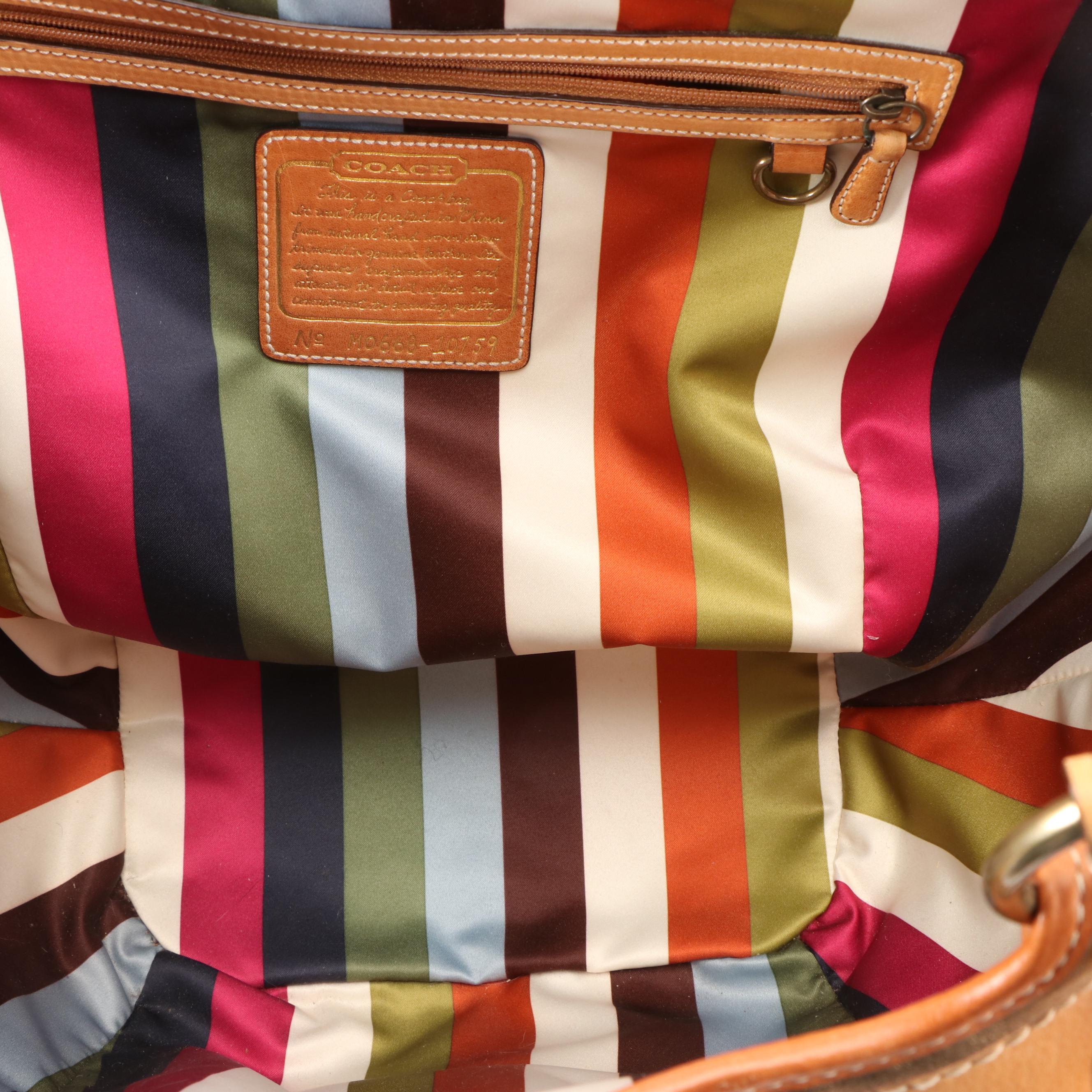 Coach Legacy Limited Edition Lily XXL Straw Basket Tote with Leather Trim