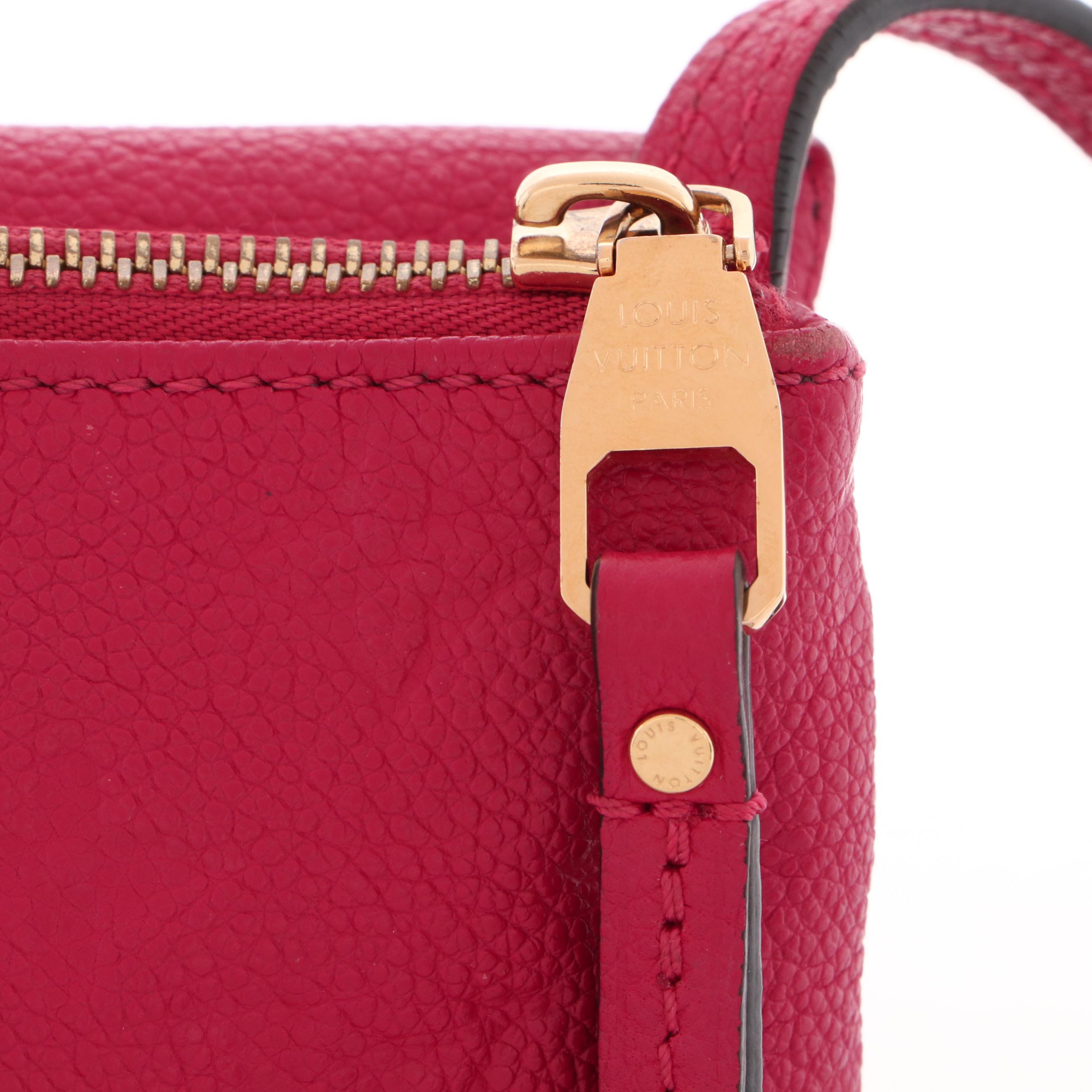 Louis Vuitton Pink Monogram Empreinte Leather Twice Handbag