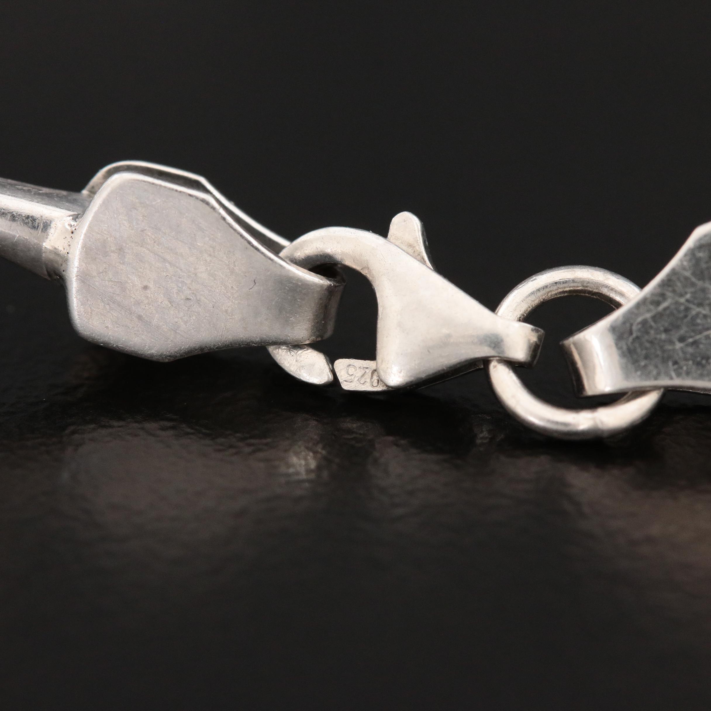 Sterling Silver Flower Bracelet