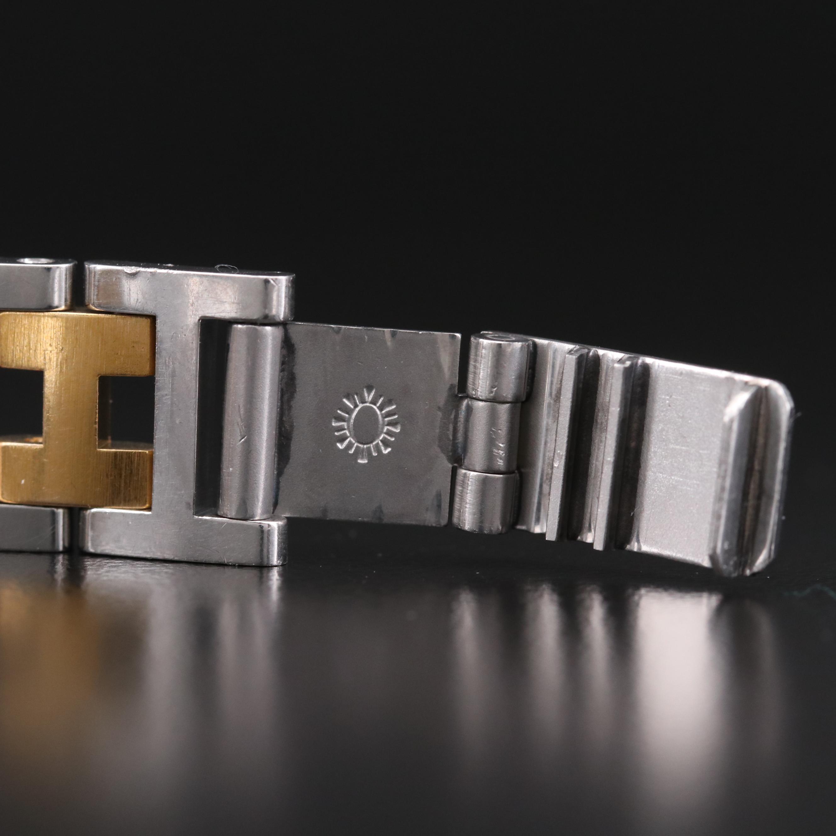 Hermès Clipper Two Tone Stainless Steel Quartz Watch