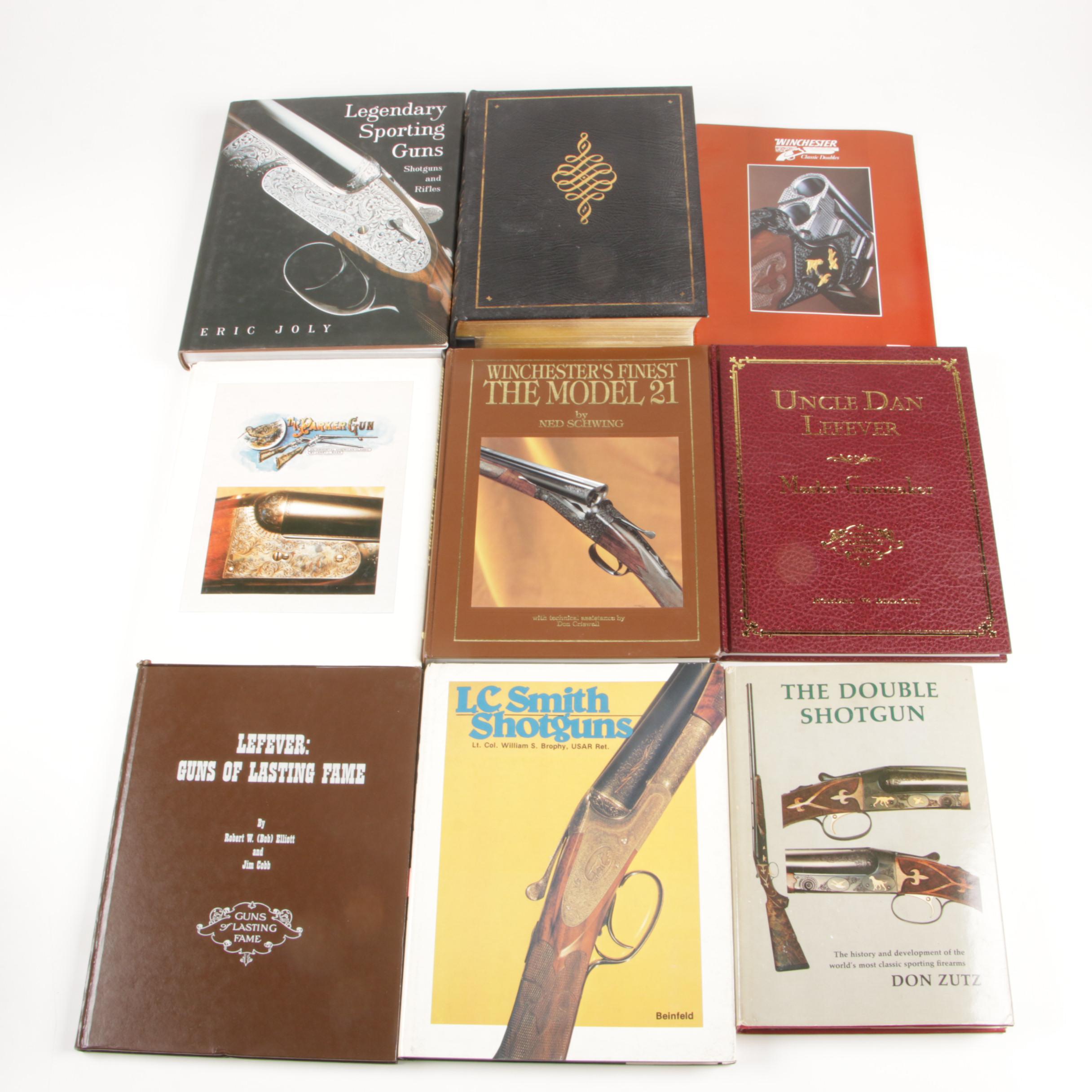 Signed "Uncle Dan Lefever", "Guns of Lasting Fame" with Additional Firearm Books