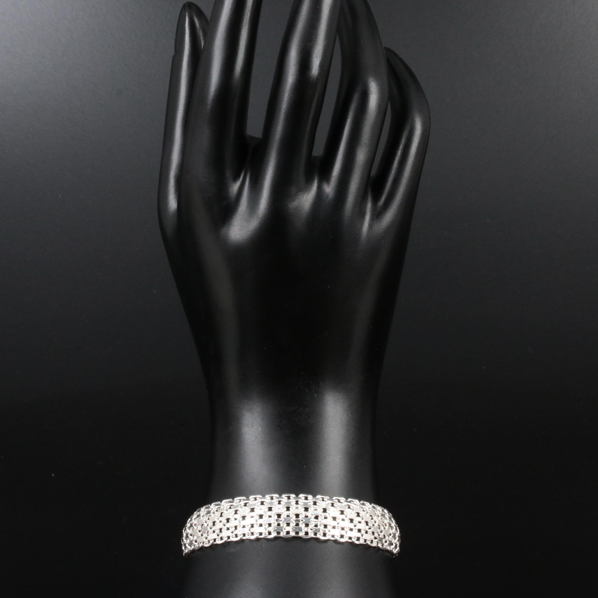 Milor Sterling Silver Fancy Link Bracelet