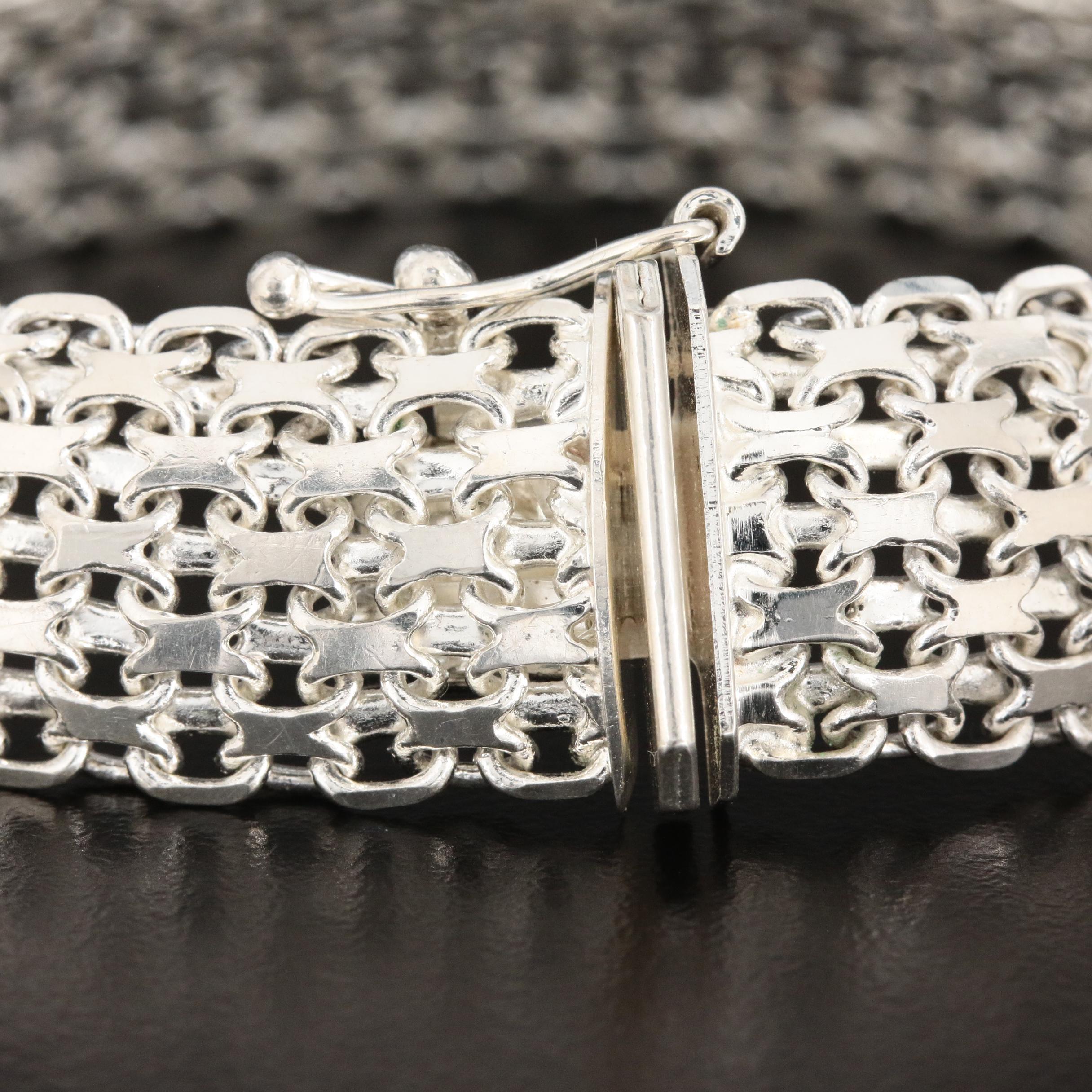 Milor Sterling Silver Fancy Link Bracelet