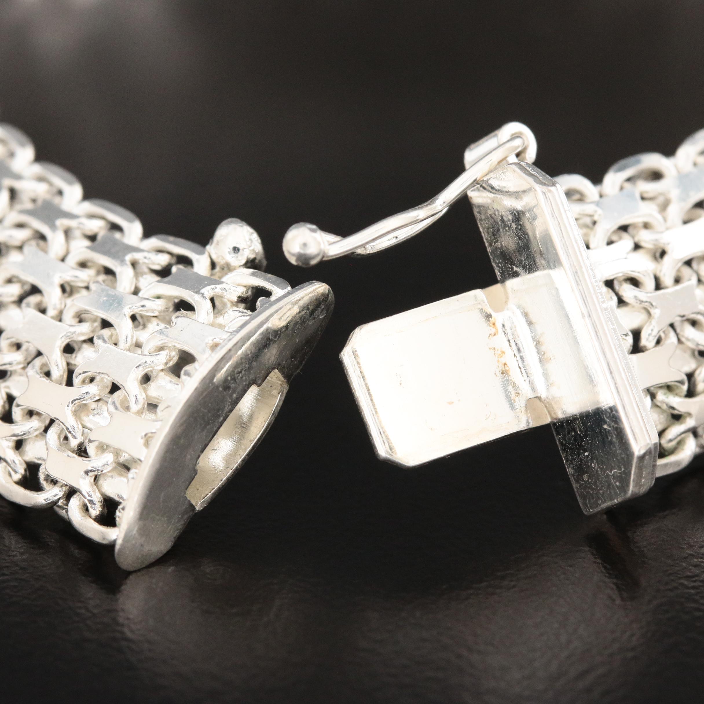 Milor Sterling Silver Fancy Link Bracelet