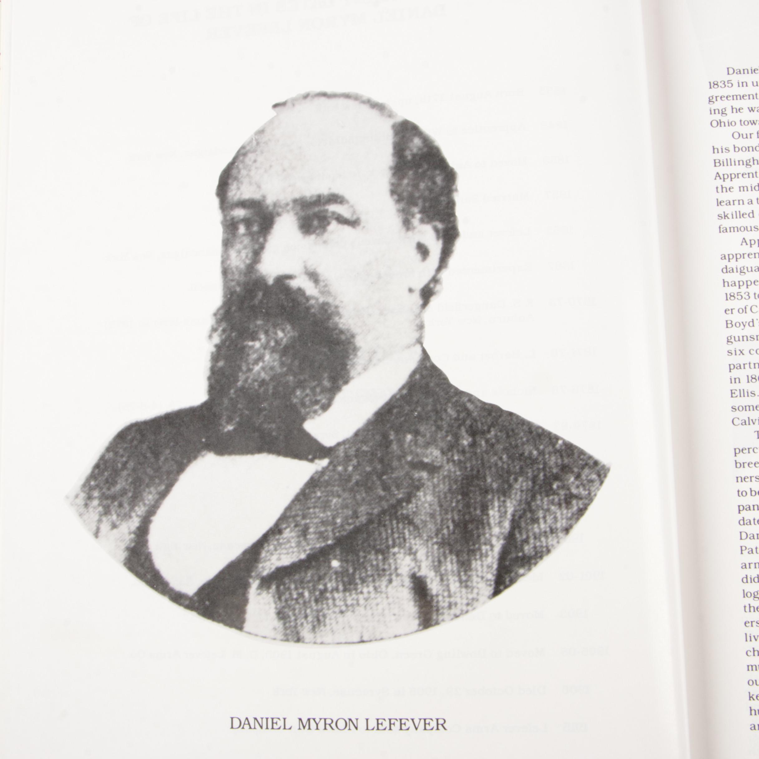 Signed "Uncle Dan Lefever", "Guns of Lasting Fame" with Additional Firearm Books