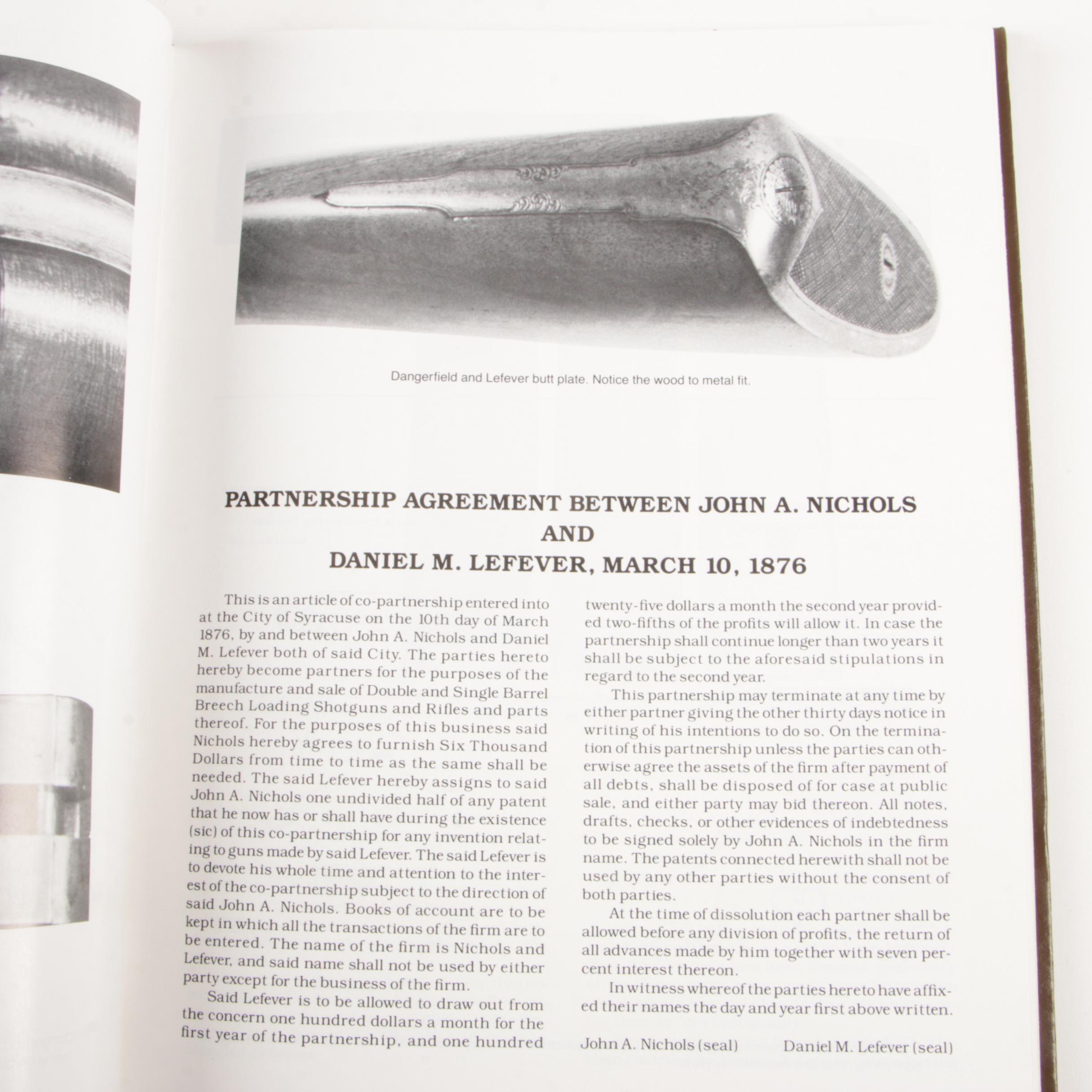 Signed "Uncle Dan Lefever", "Guns of Lasting Fame" with Additional Firearm Books