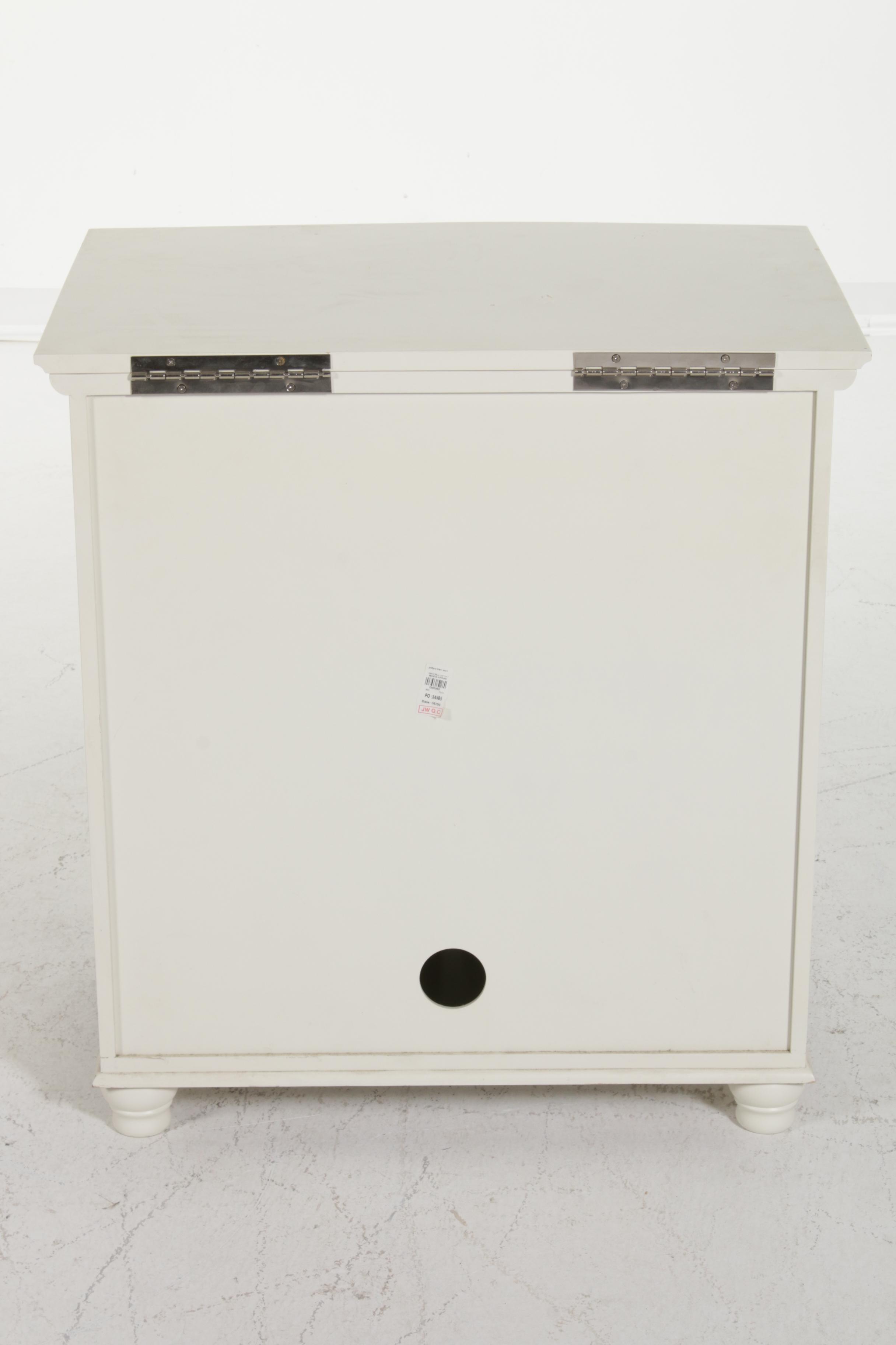 Pottery Barn White-Painted Jewelry Storage Cabinet