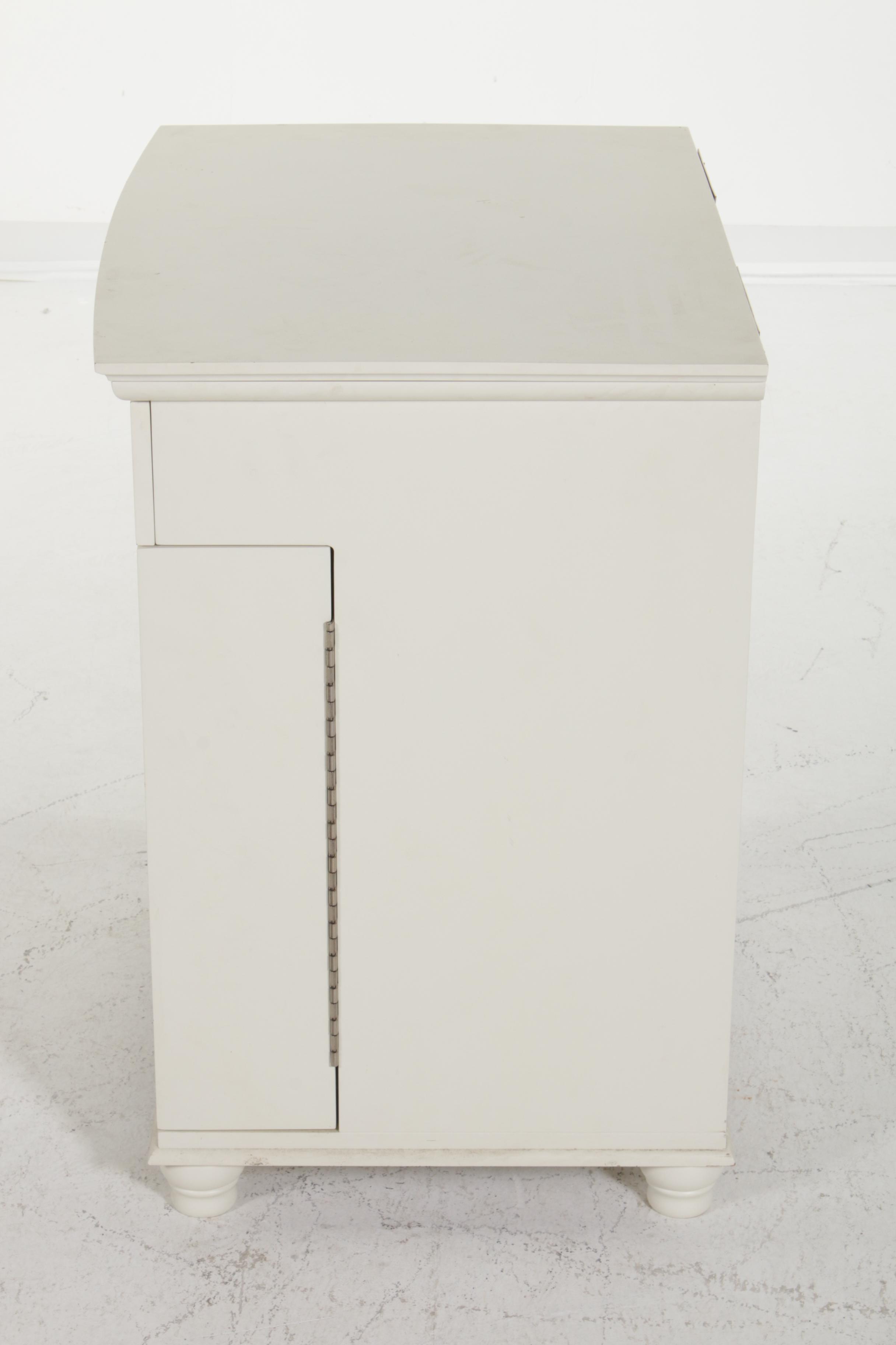Pottery Barn White-Painted Jewelry Storage Cabinet