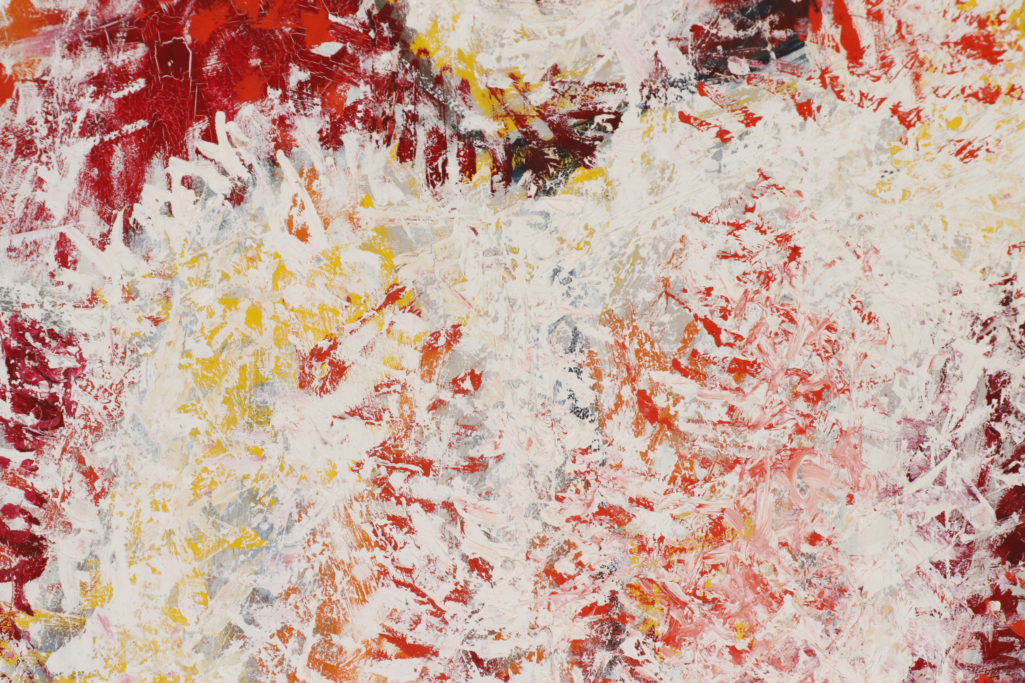 Leonard Maurer Abstract Figural Oil Painting, 1958