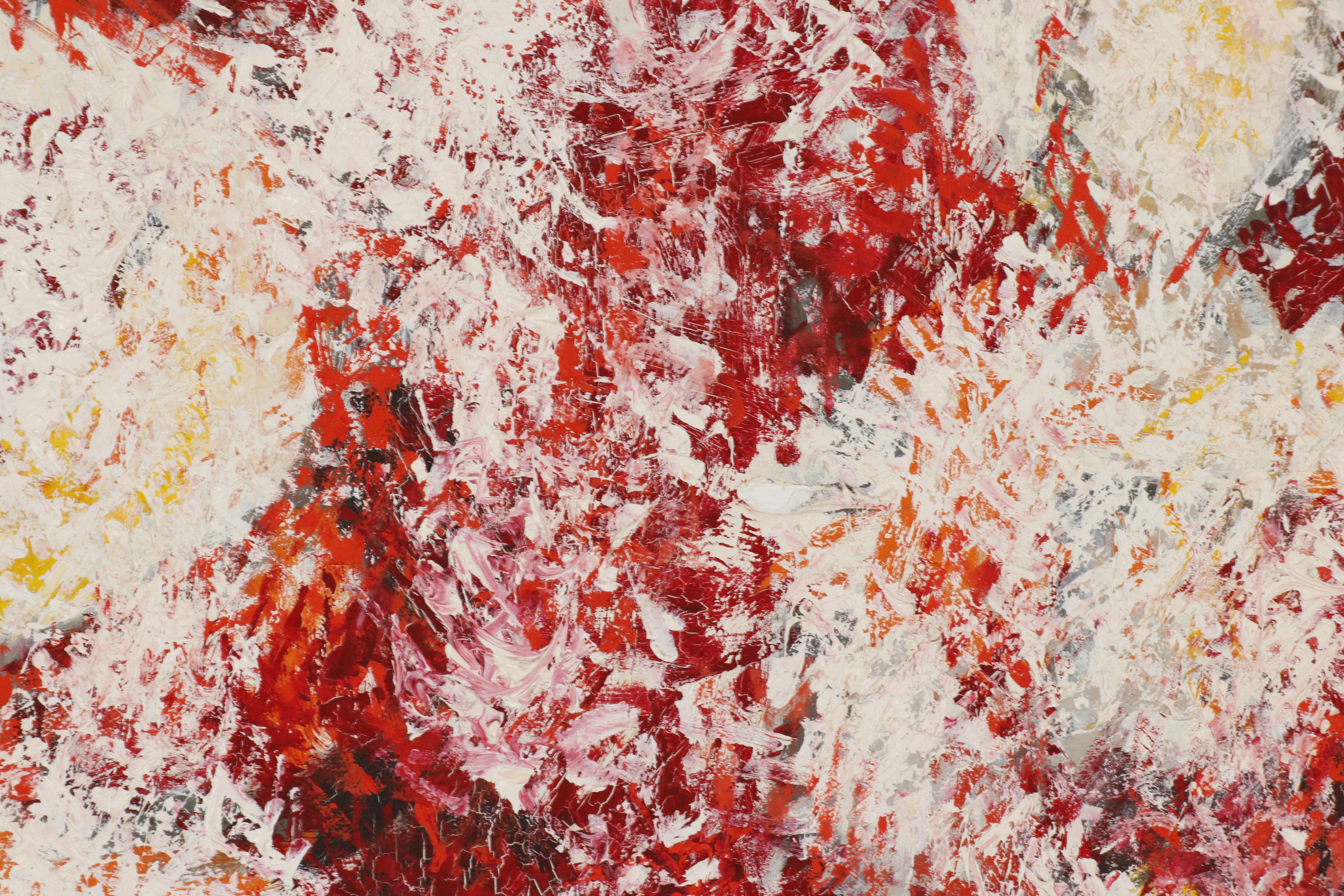 Leonard Maurer Abstract Figural Oil Painting, 1958