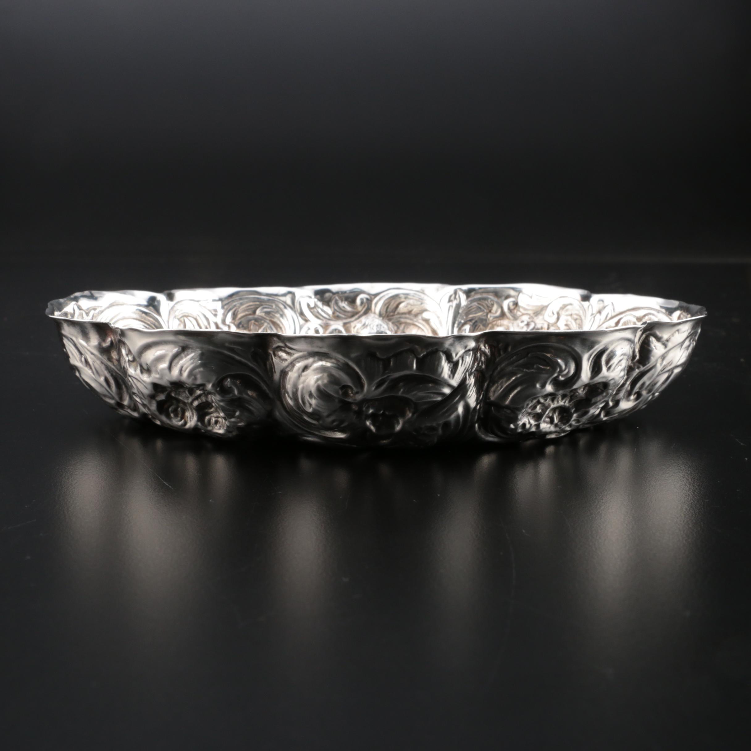 Victorian William Comyns & Sons Sterling Silver Bowl, 1892