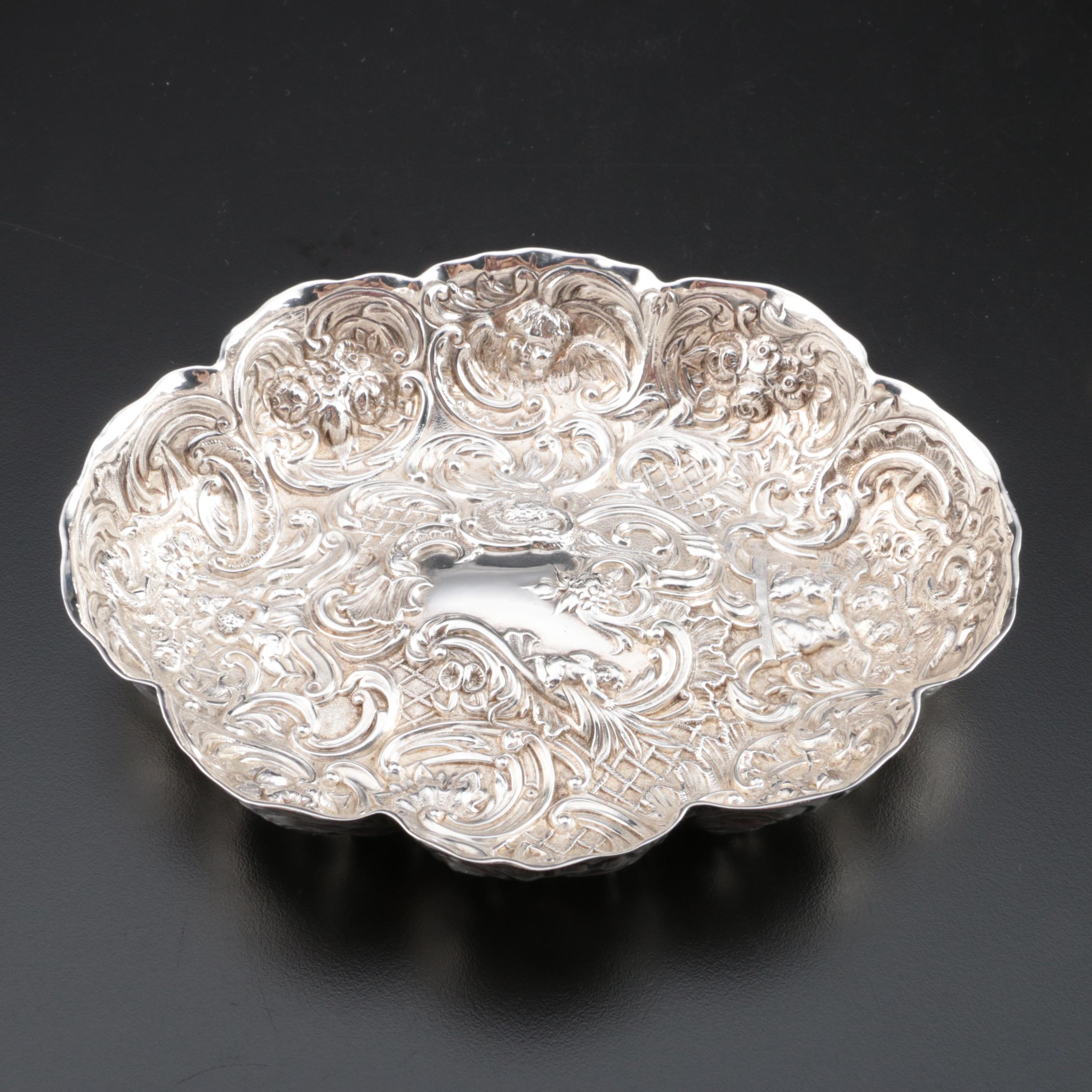 Victorian William Comyns & Sons Sterling Silver Bowl, 1892