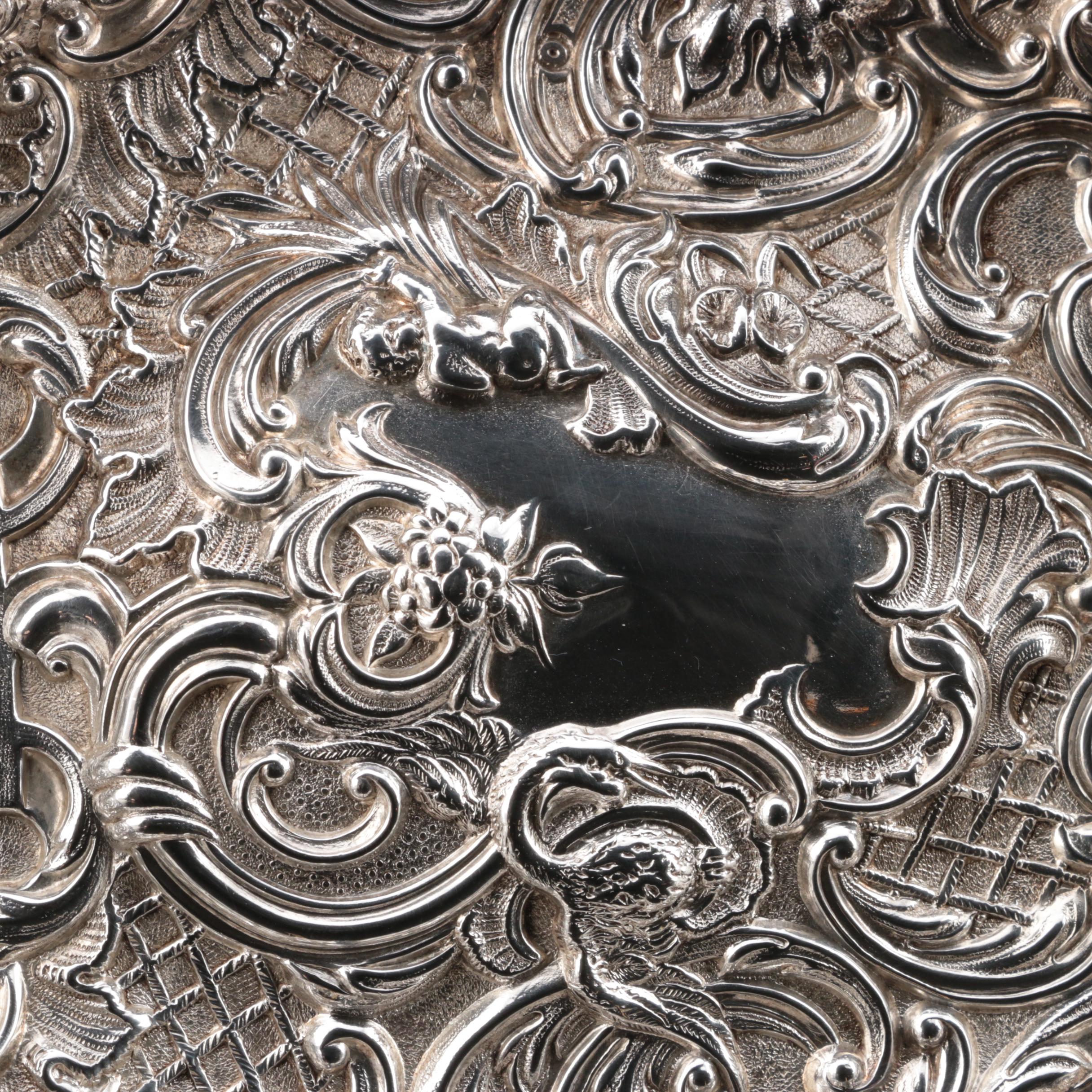 Victorian William Comyns & Sons Sterling Silver Bowl, 1892