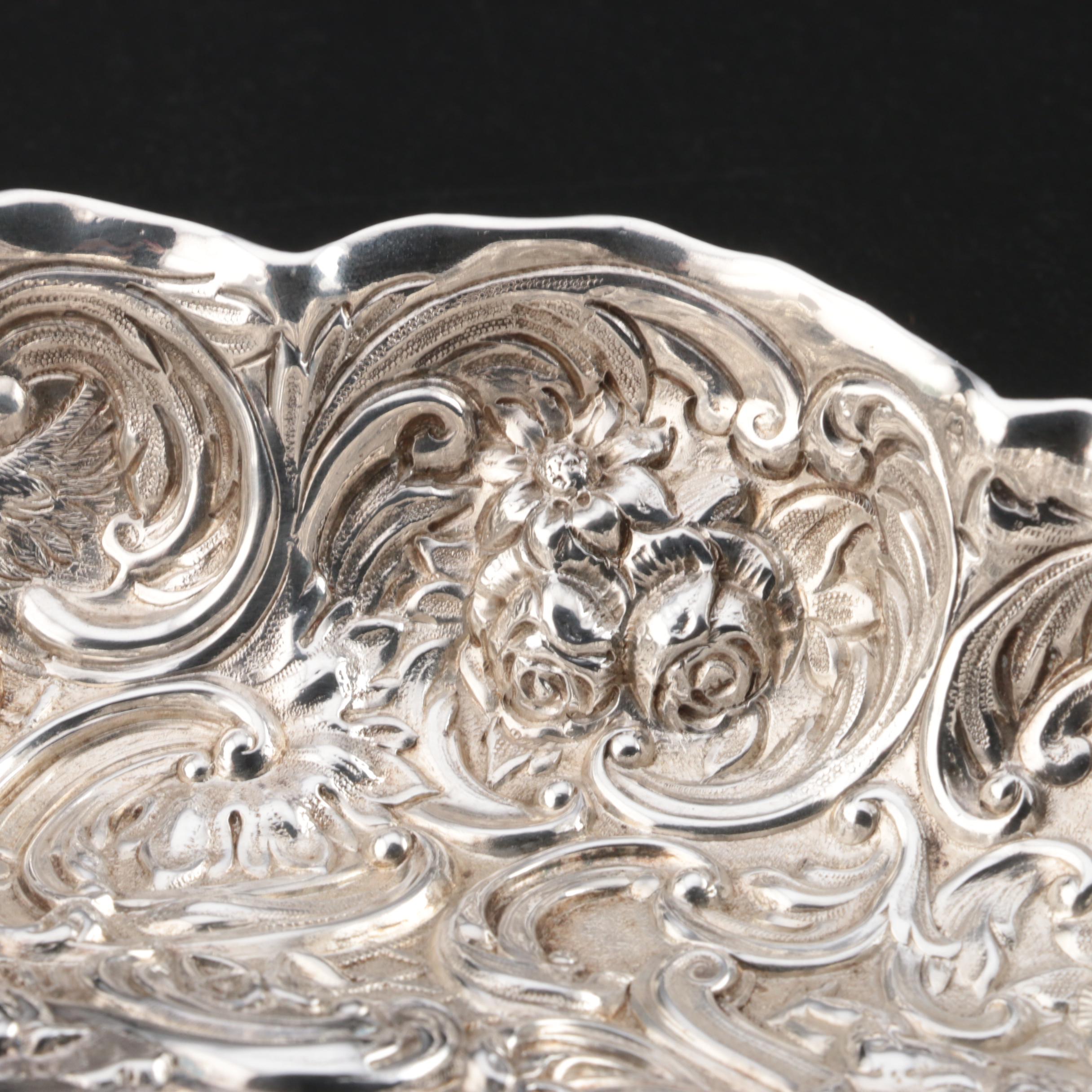Victorian William Comyns & Sons Sterling Silver Bowl, 1892