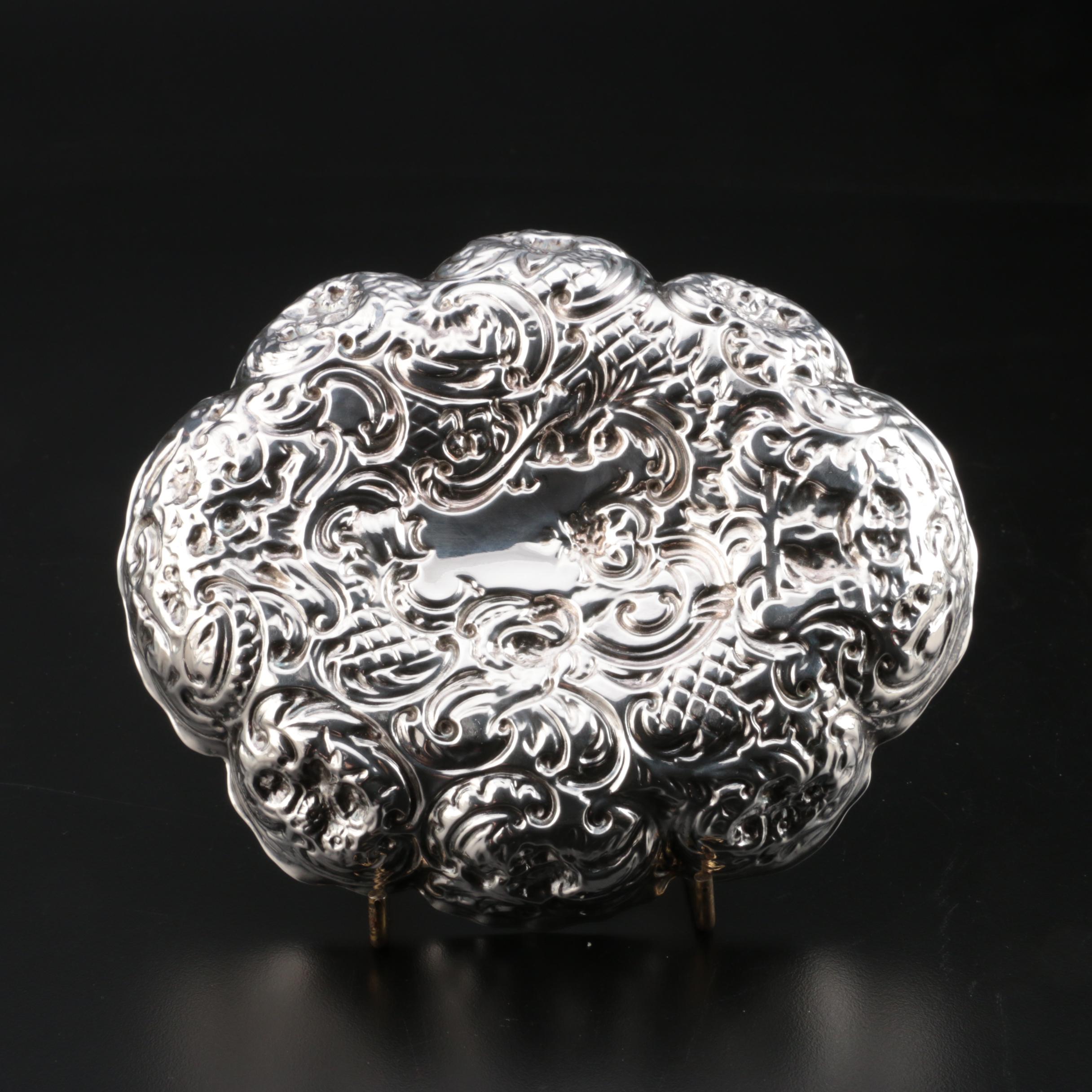 Victorian William Comyns & Sons Sterling Silver Bowl, 1892