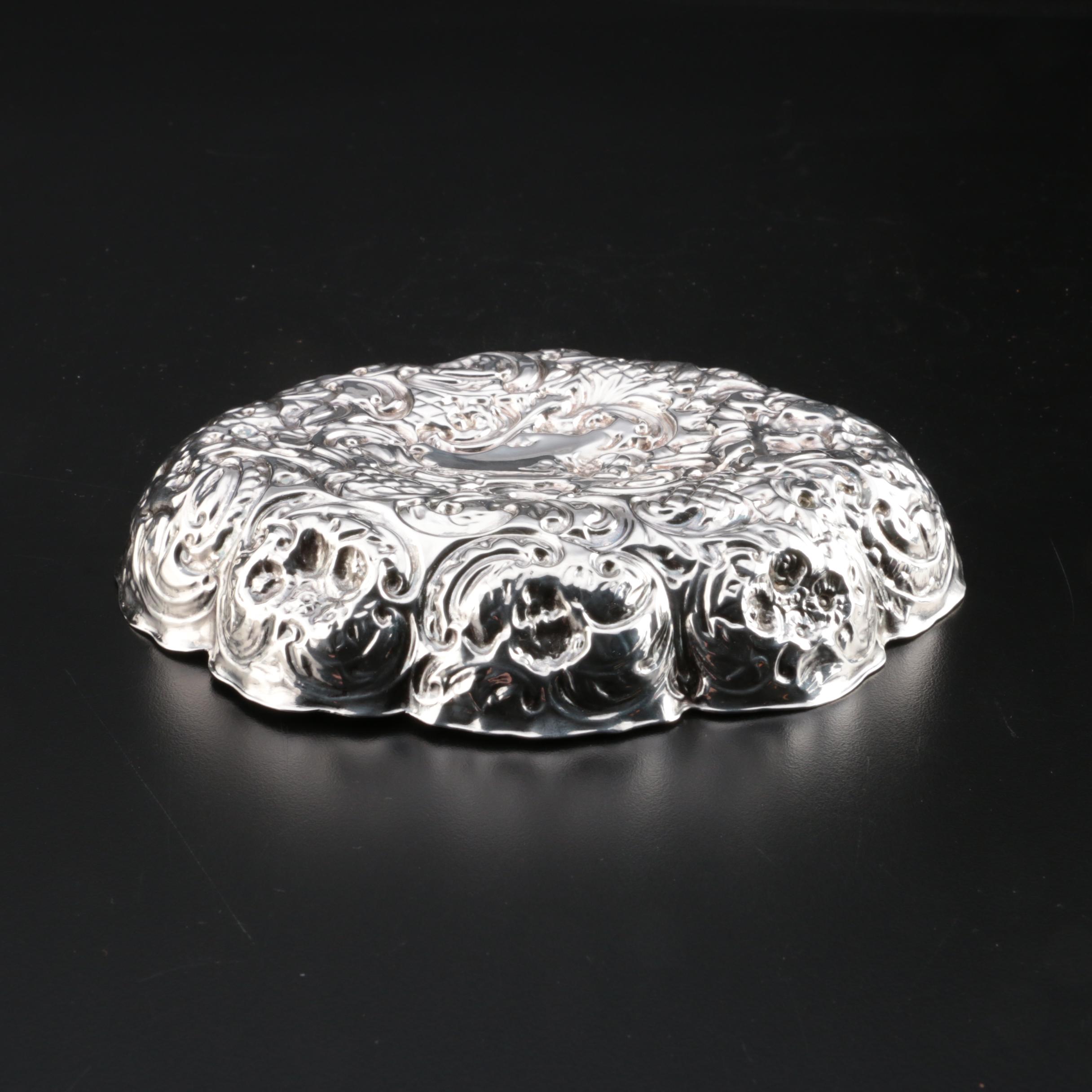 Victorian William Comyns & Sons Sterling Silver Bowl, 1892