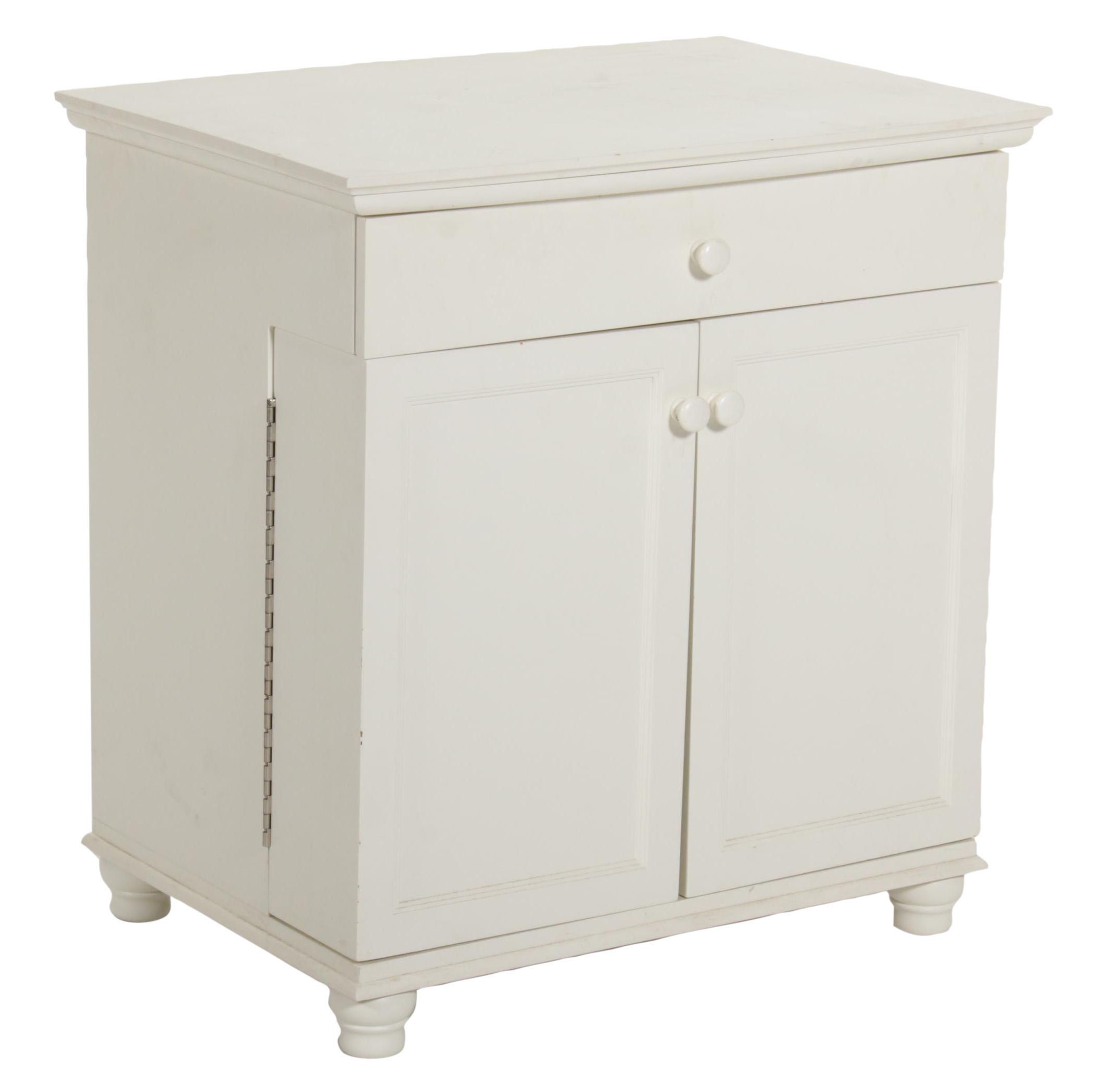 Pottery Barn White-Painted Jewelry Storage Cabinet