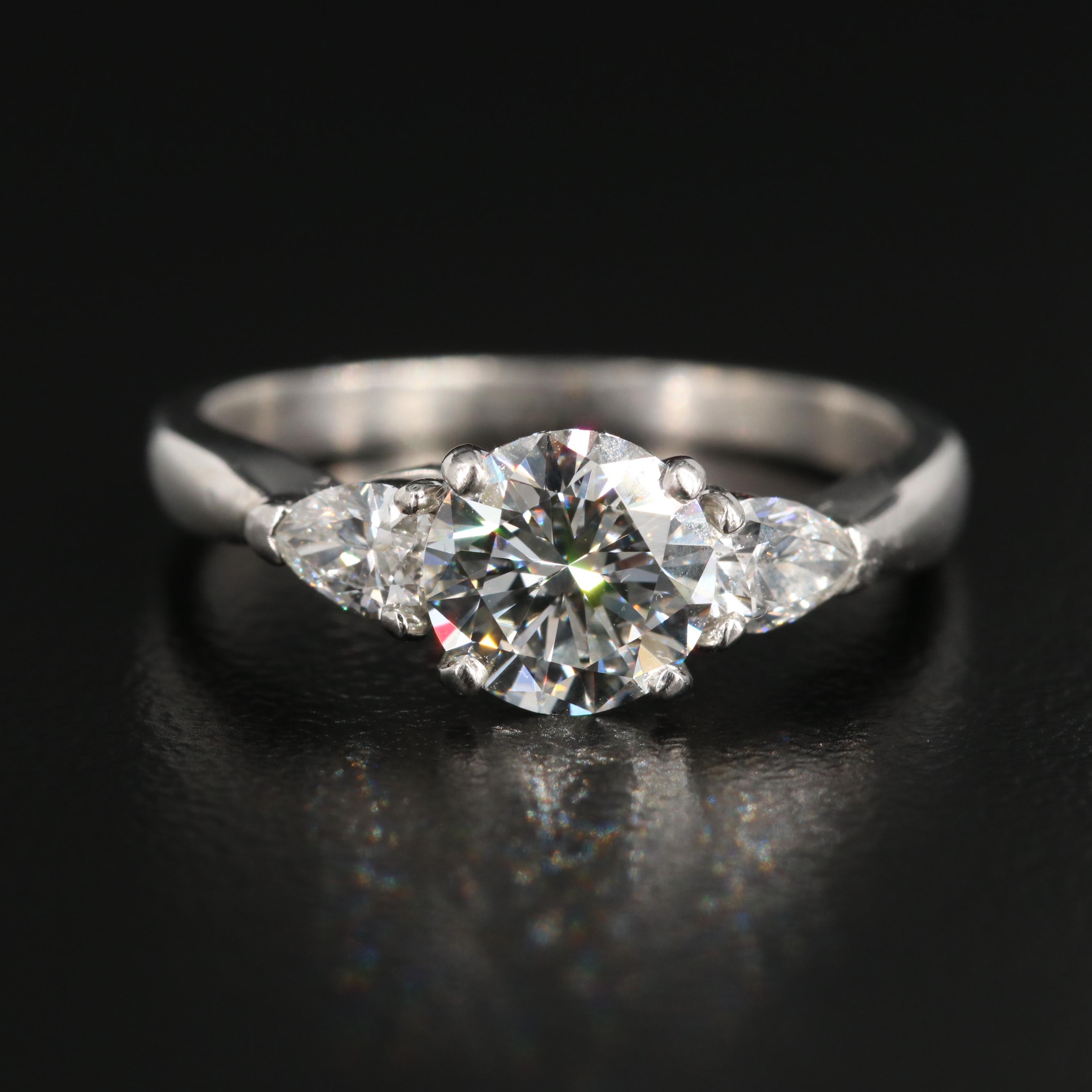 Tiffany & Co. Platinum 1.66 CTW Diamond Mounting with GIA Report