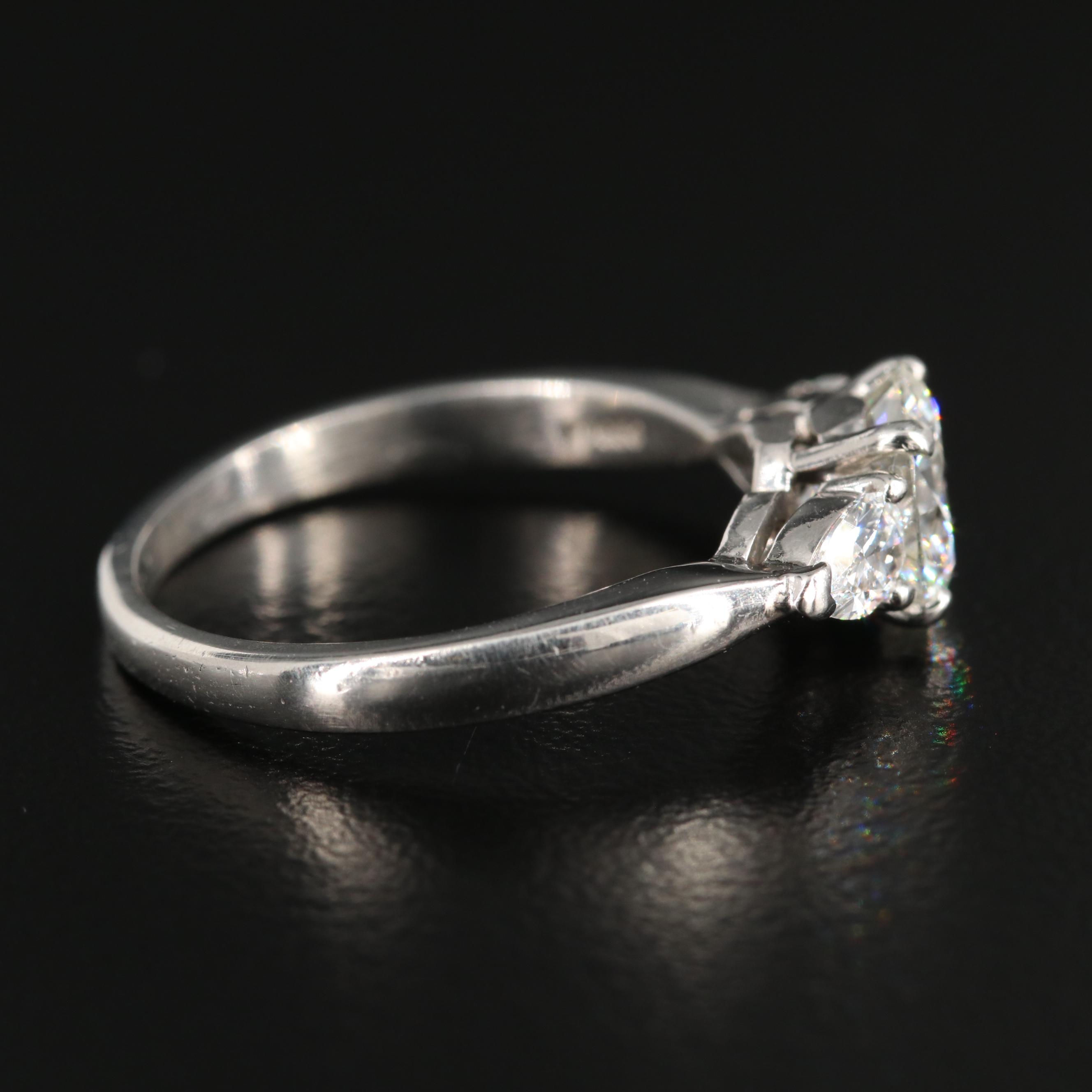 Tiffany & Co. Platinum 1.66 CTW Diamond Mounting with GIA Report