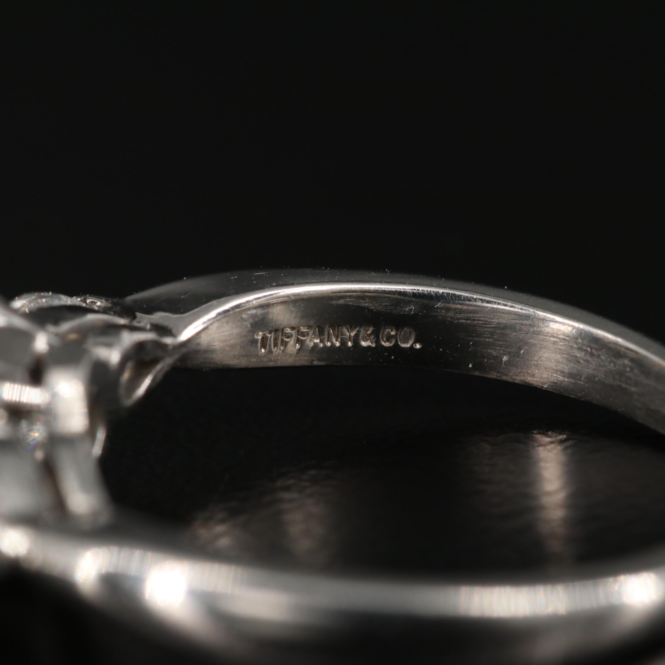 Tiffany & Co. Platinum 1.66 CTW Diamond Mounting with GIA Report