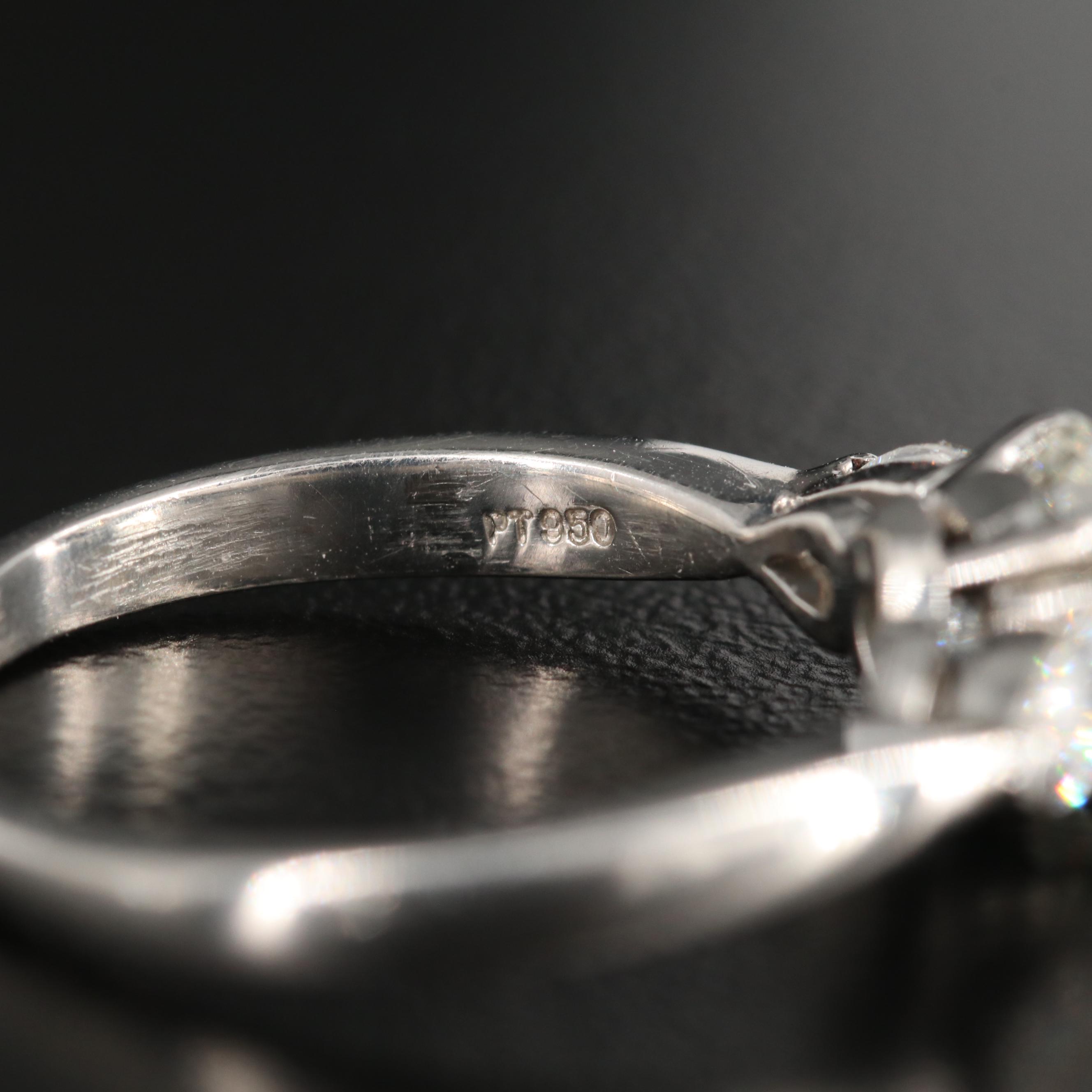 Tiffany & Co. Platinum 1.66 CTW Diamond Mounting with GIA Report