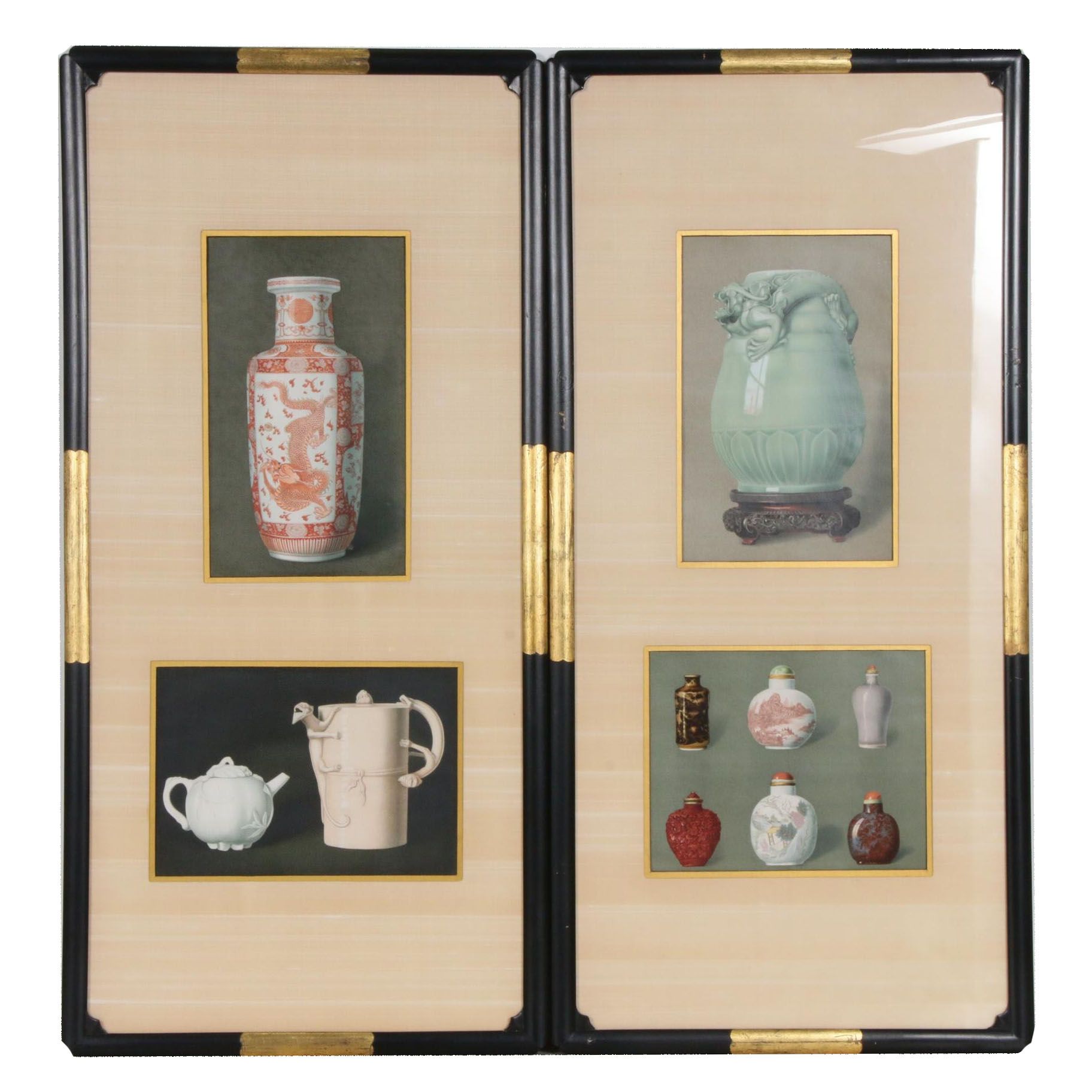 Louis Prang & Co. Chromolithographs of Chinese Antiquities, Late 19th Century