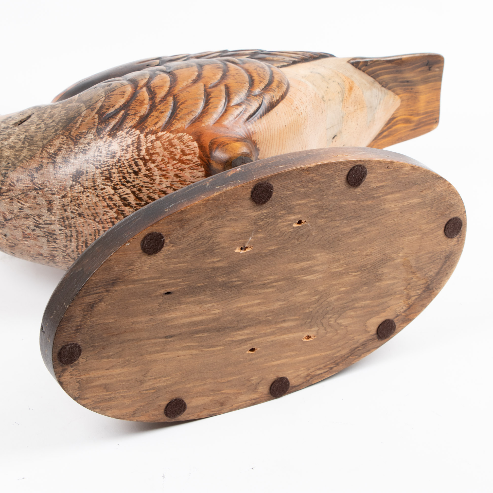 Tom Taber Carved, Painted, and Metal-Mounted Canadian Goose Decoy