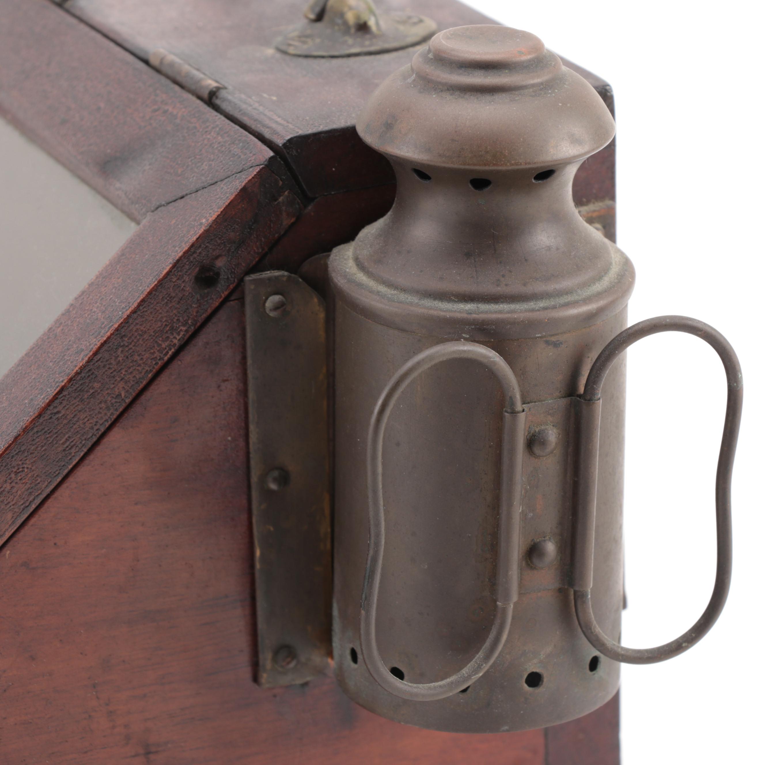 Nautical Gimbal Compass in Binnacle Box, Late 19th/Early 20th Century